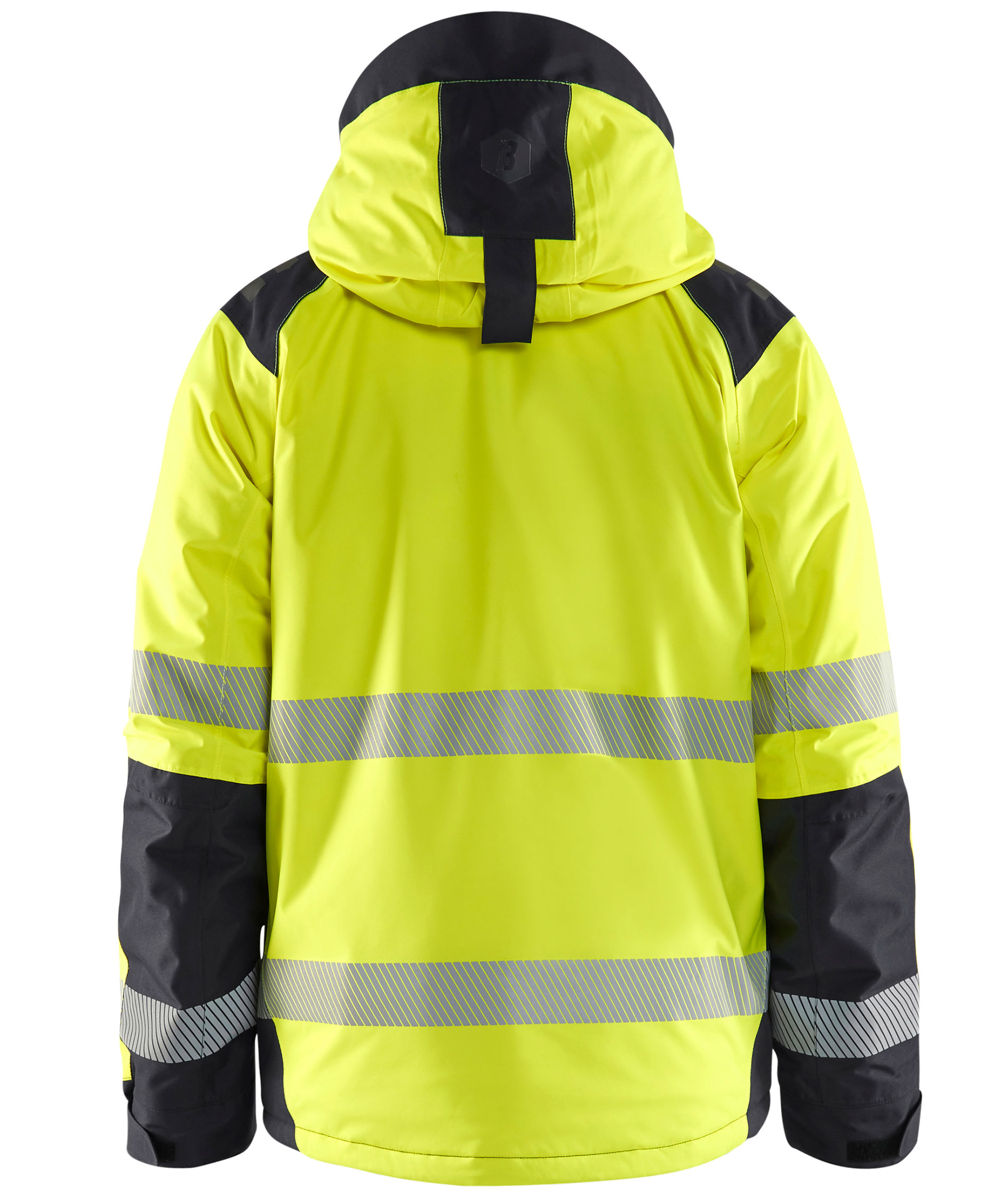Bl&aring;kl&auml;der vinterjakke, Hi-vis Gul/Sort