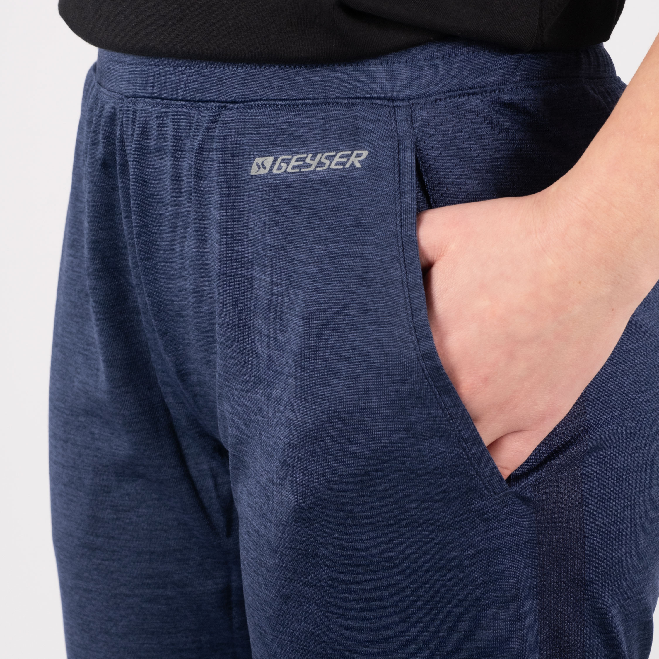 GEYSER seamless sporty dame joggingbukser, Navy melange, large image number 6