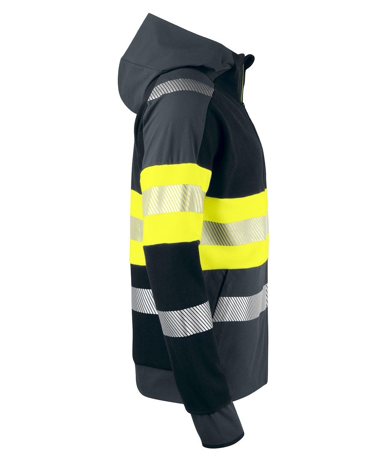 ProJob Hoodie 6122, Hi-vis Gelb/Schwarz, large image number 2