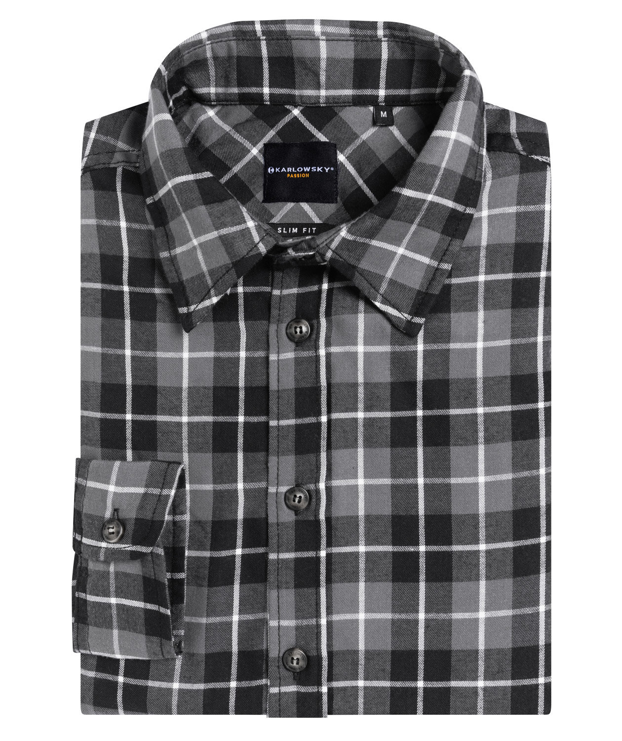 Karlowsky Flair Urban-Style Slim fit shirt, Black, large image number 4