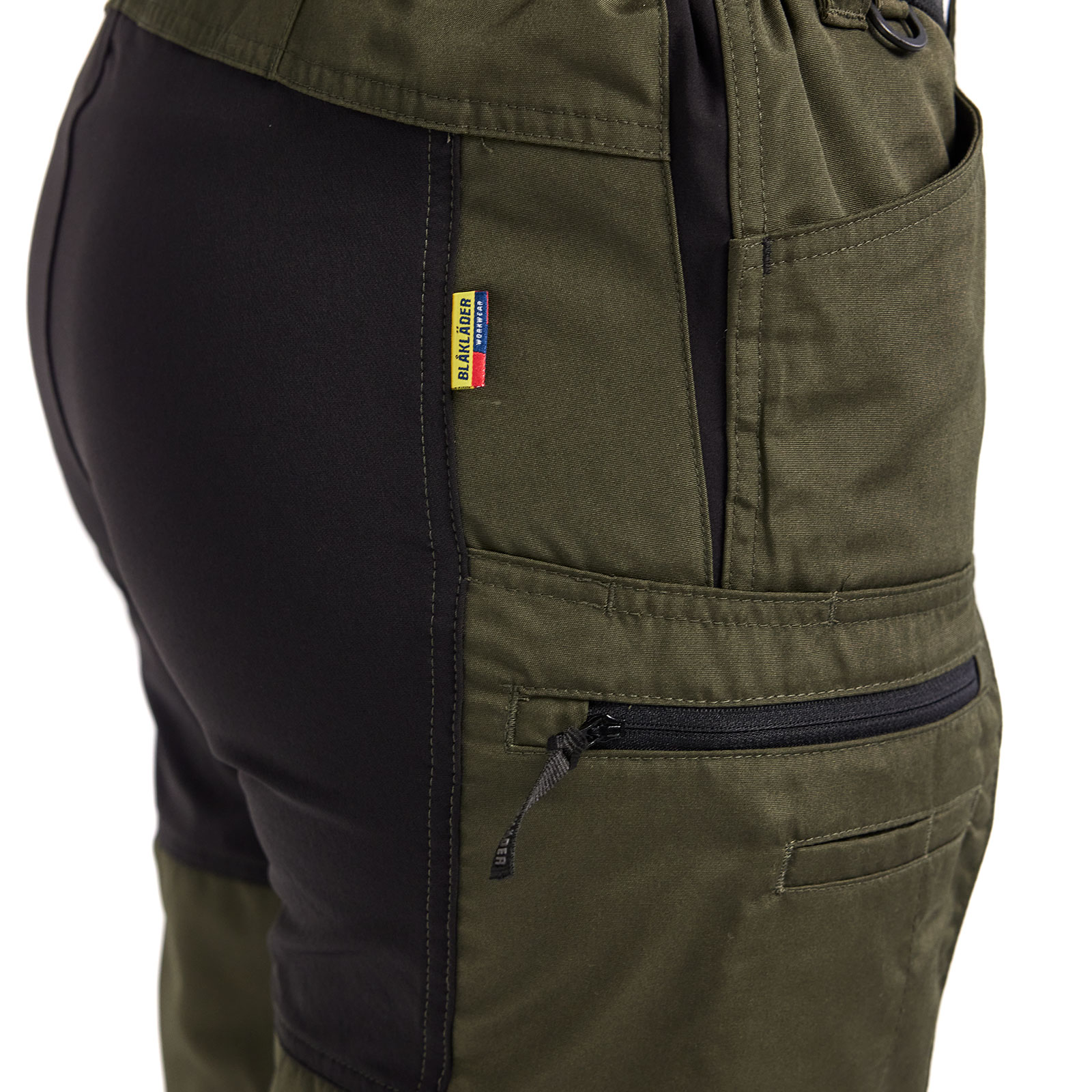 Bl&aring;kl&auml;der Unite women's service trousers, Forest green/black, large image number 6