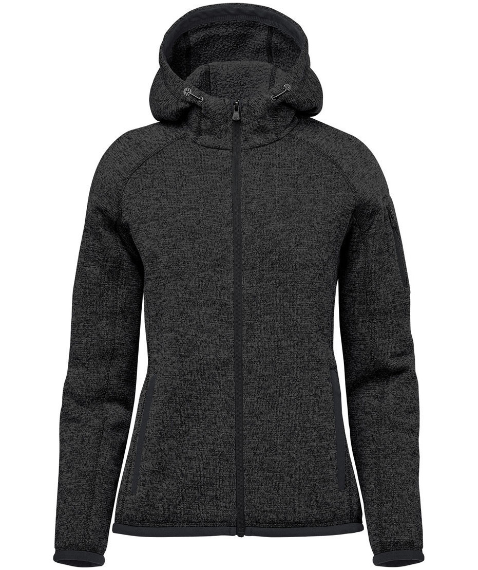 Stormtech Avalanche women's knitted jacket, Black mottled, large image number 5