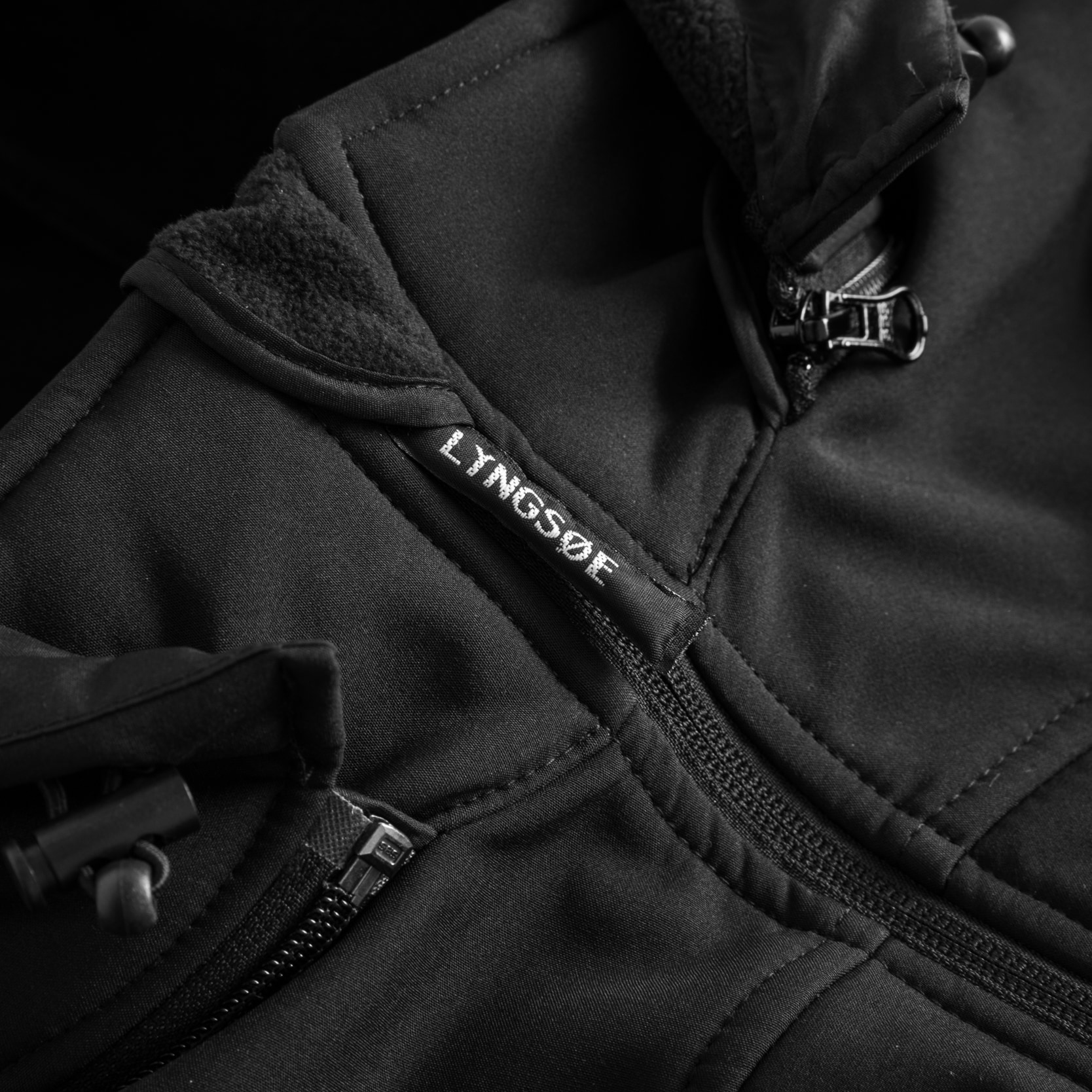 Lyngsoe ​softshelljacka, Svart, large image number 3