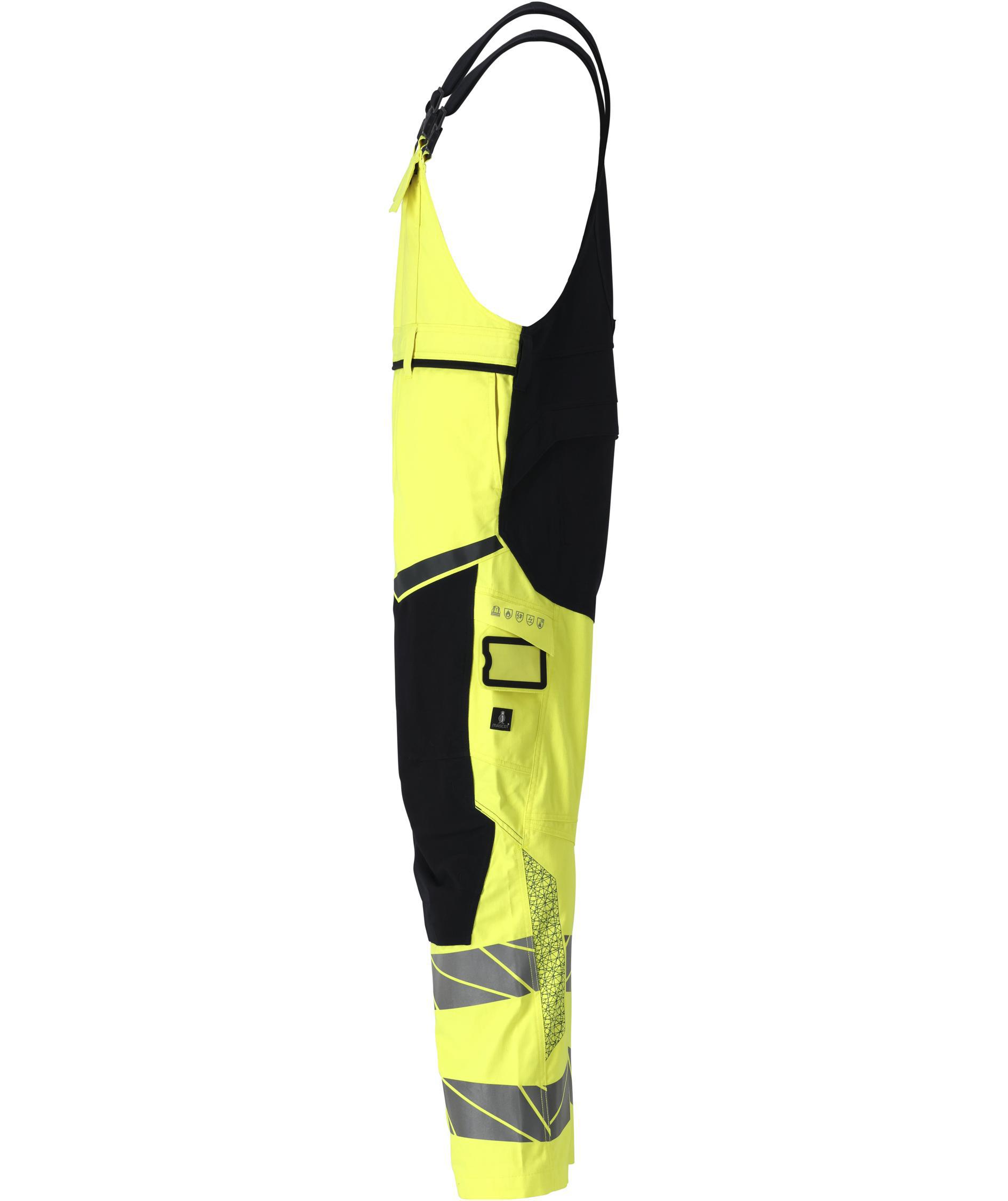 Mascot Accelerate Multisafe selebukse, Hi-Vis Gul/M&oslash;rk Marine, large image number 3