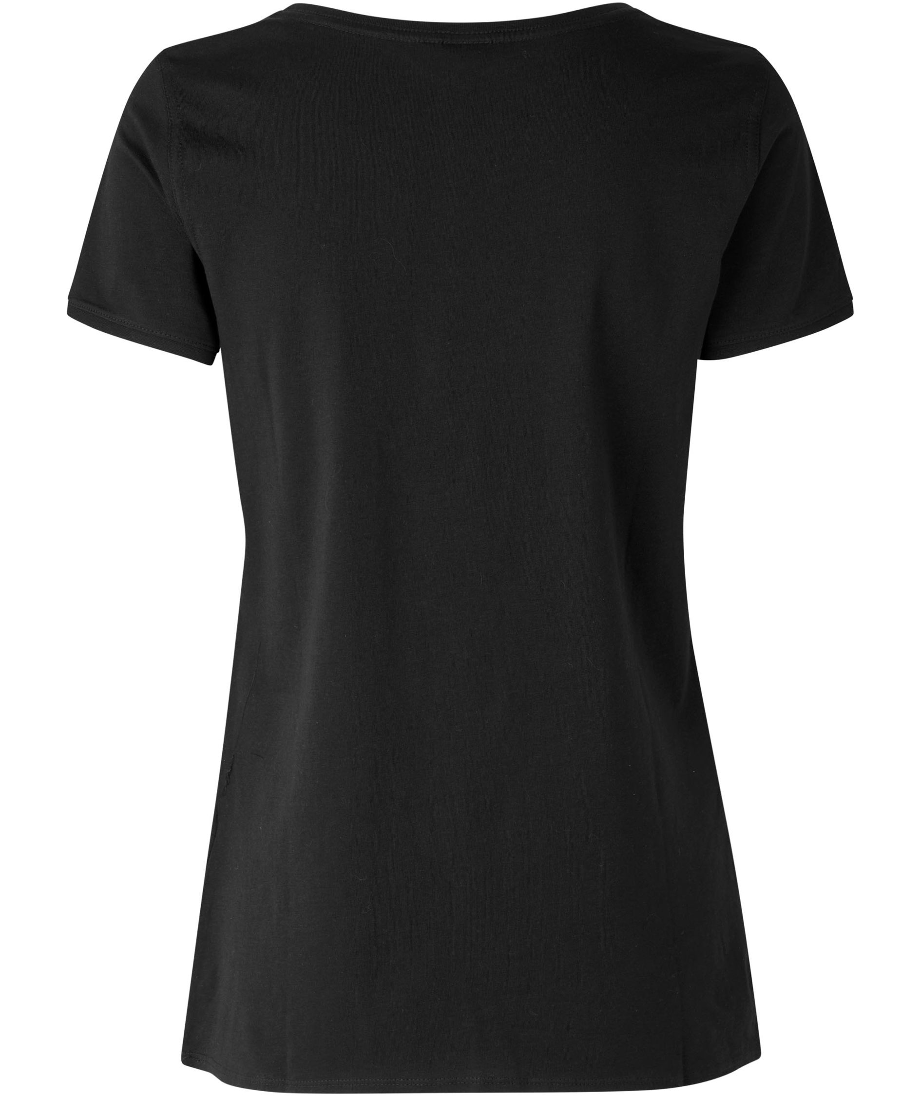 ID O-hals dame T-skjorte, Svart