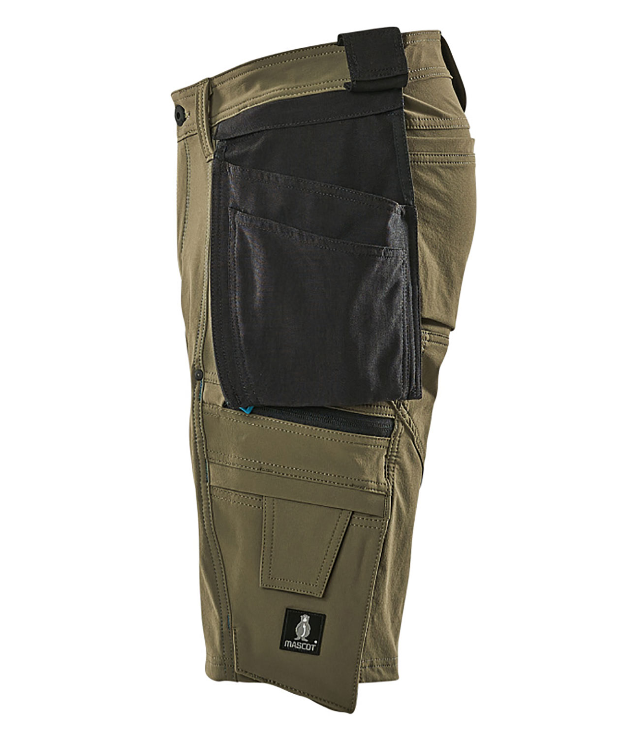 Mascot Advanced h&aring;ndverkshorts full stretch, Mosgr&oslash;nn, large image number 3