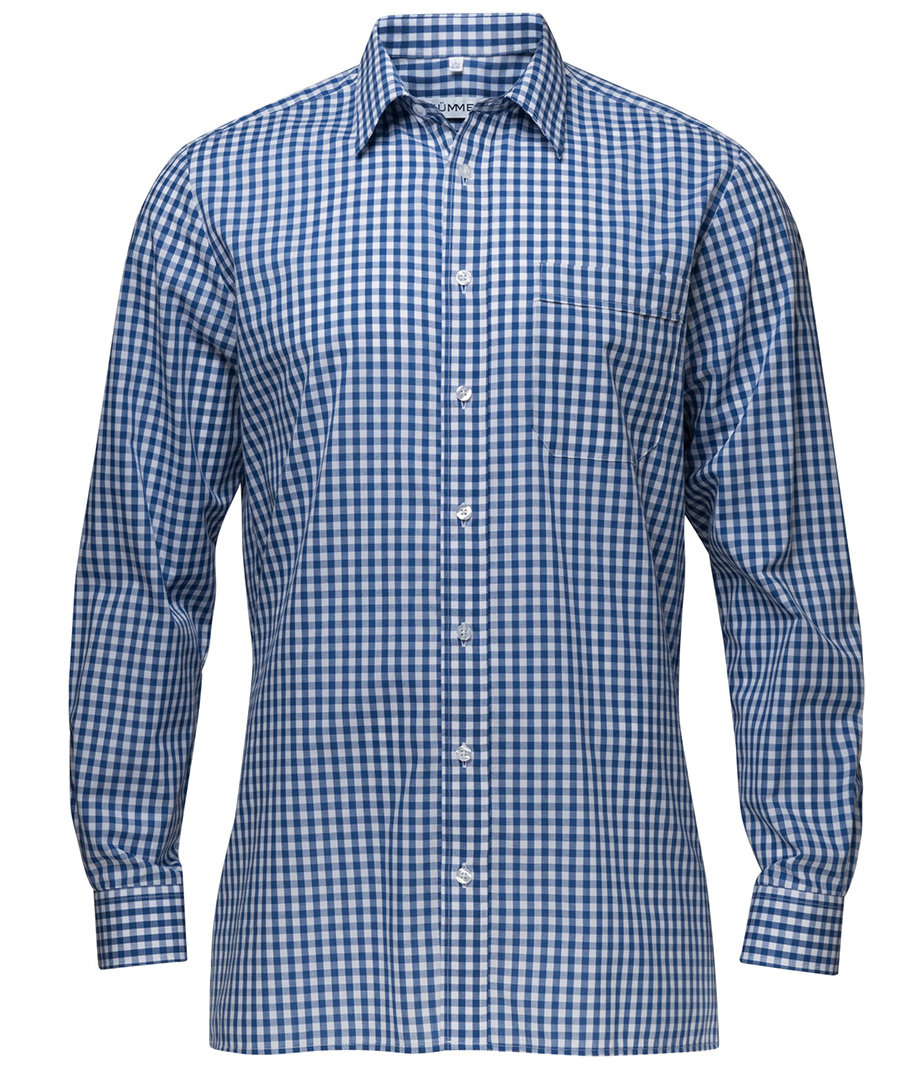 K&uuml;mmel Luis Classic fit skjorta, Bl&aring;/Vit