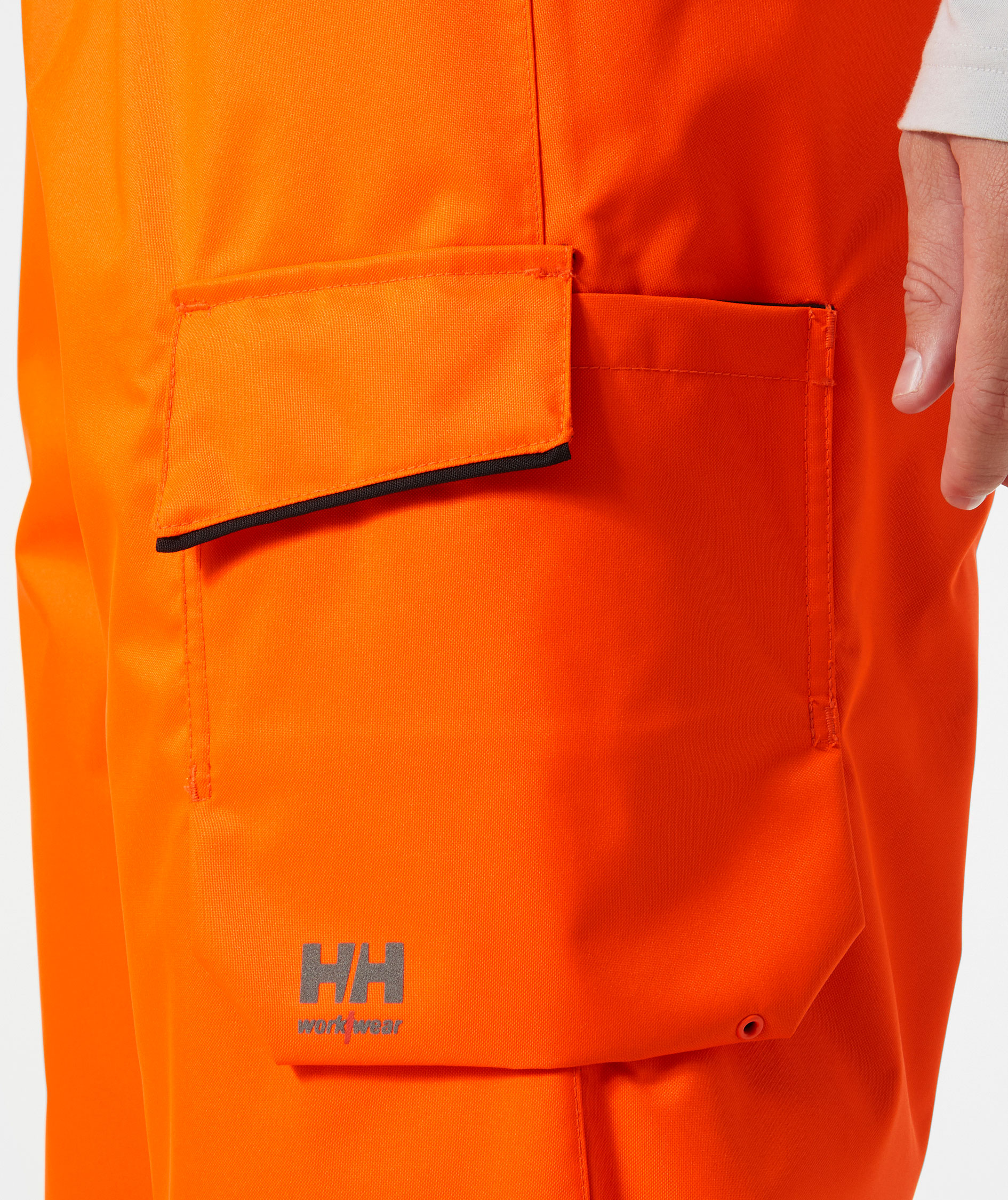 Helly Hansen UC-ME vinterbukse, Hi-vis Oransje/Ebony, large image number 4