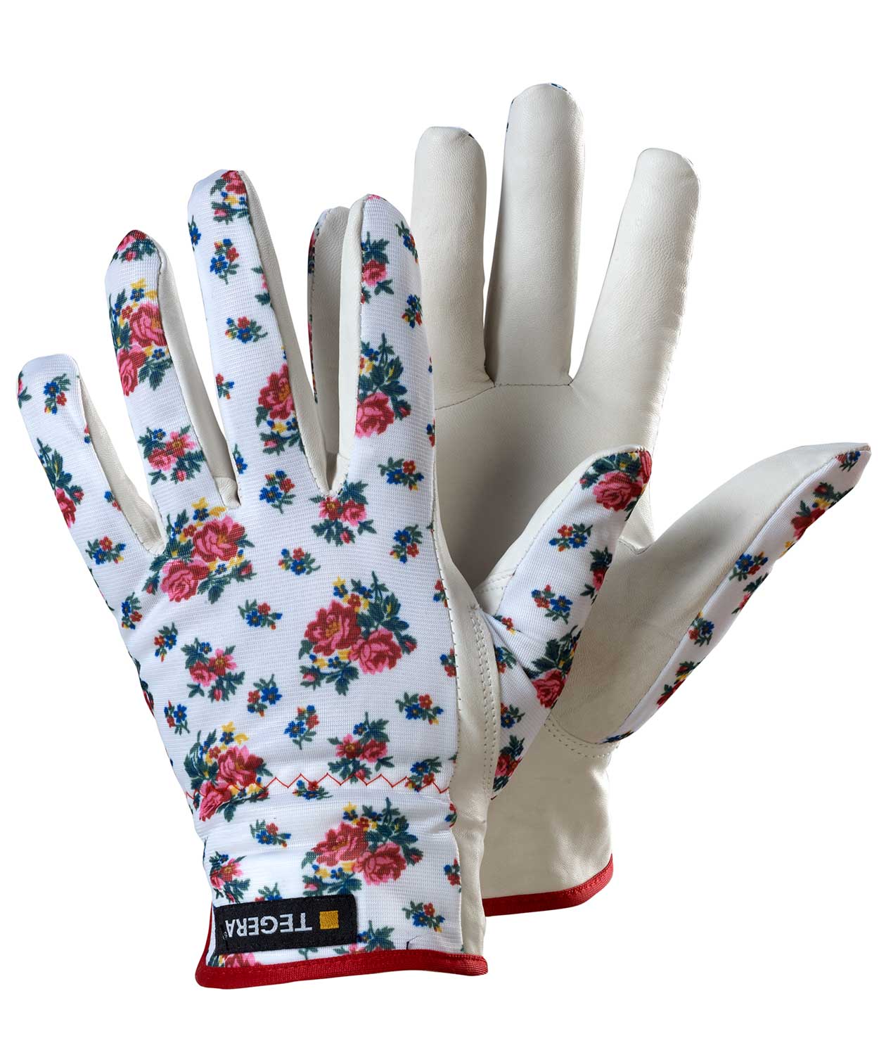 Tegera 90014 arbetshandskar, Vit/R&ouml;d