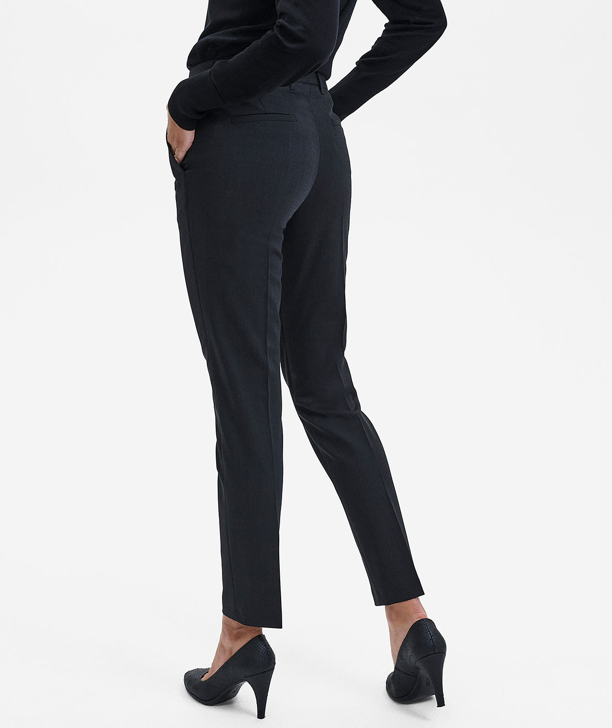 Sunwill Traveller Bistretch Modern fit damebukser, Charcoal, large image number 3