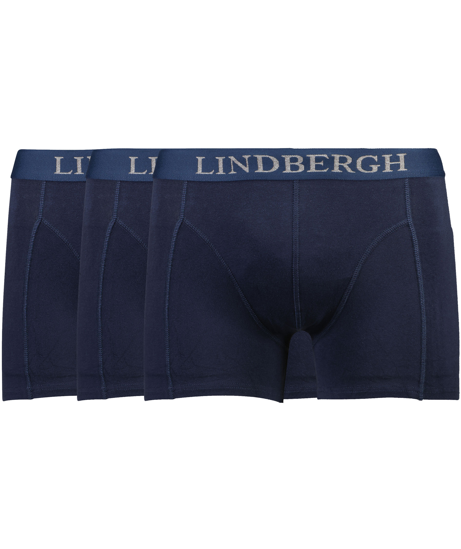 Lindbergh 3-pak boxershorts, Navy, Navy, swatch