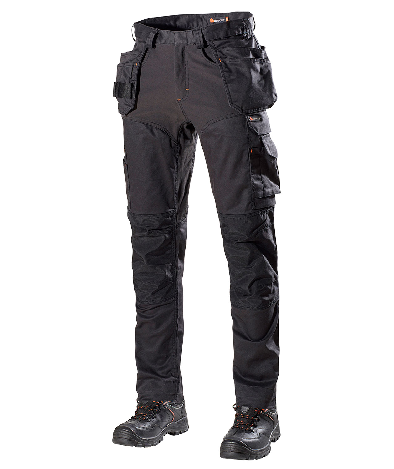 L.Brador 1090PB-W dame h&aring;ndv&aelig;rkerbukser, Sort