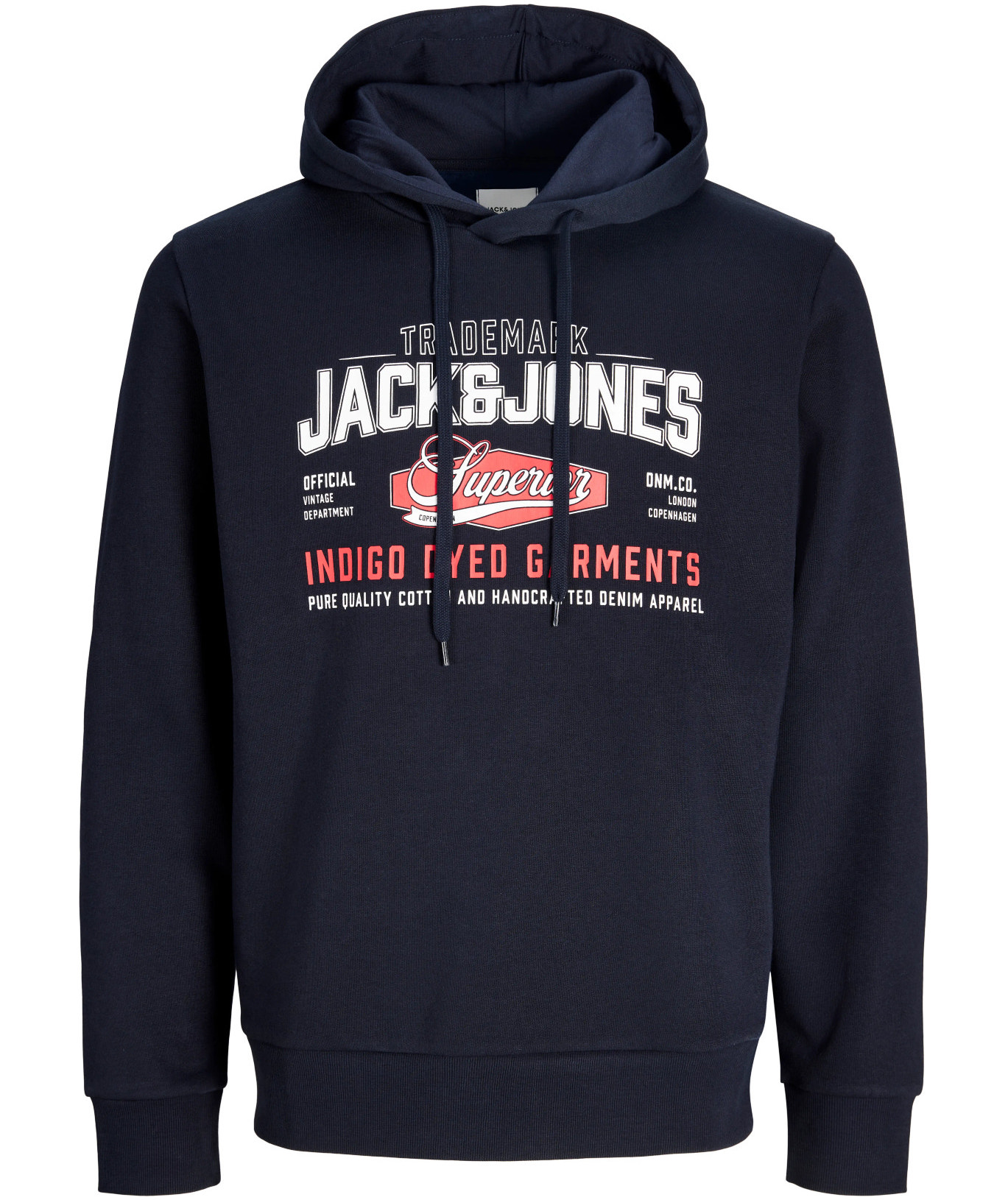Jack & Jones JJELOGO hettegenser, Navy Blazer, Navy Blazer, swatch