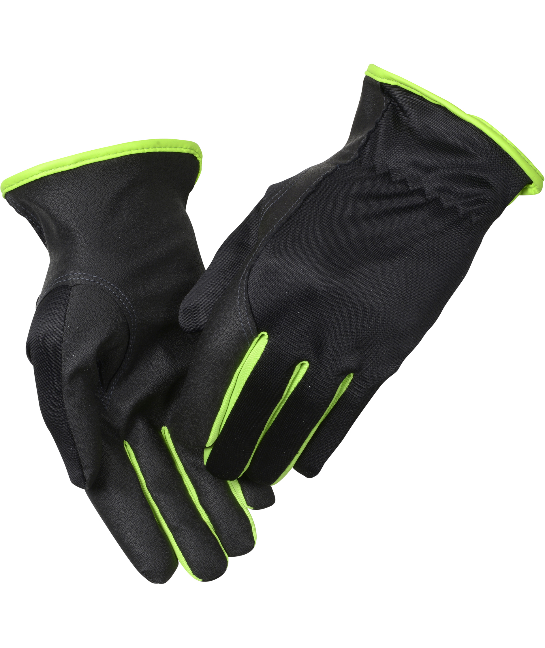Thor 5076 PU l&auml;der driver handskar, Svart/Gr&ouml;n