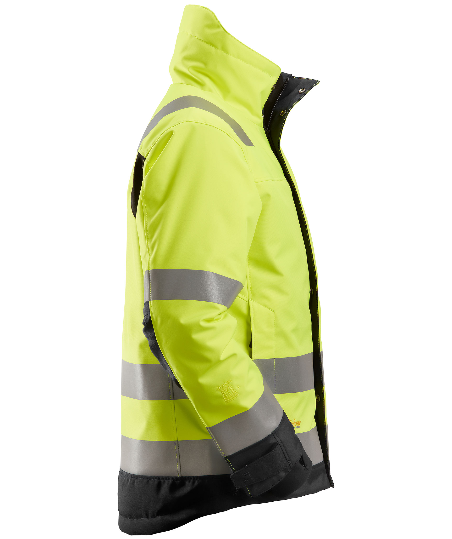 Snickers AllroundWork 37.5&reg; vinterjakke 1130, Hi-vis Gul/Sort, large image number 2