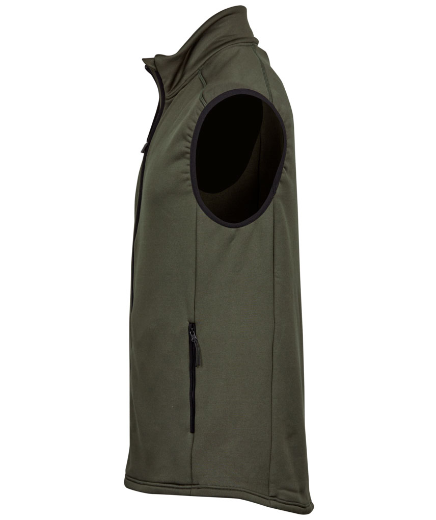 Tee Jays Stretch fleece bodywarmer, Deep Green, large image number 4