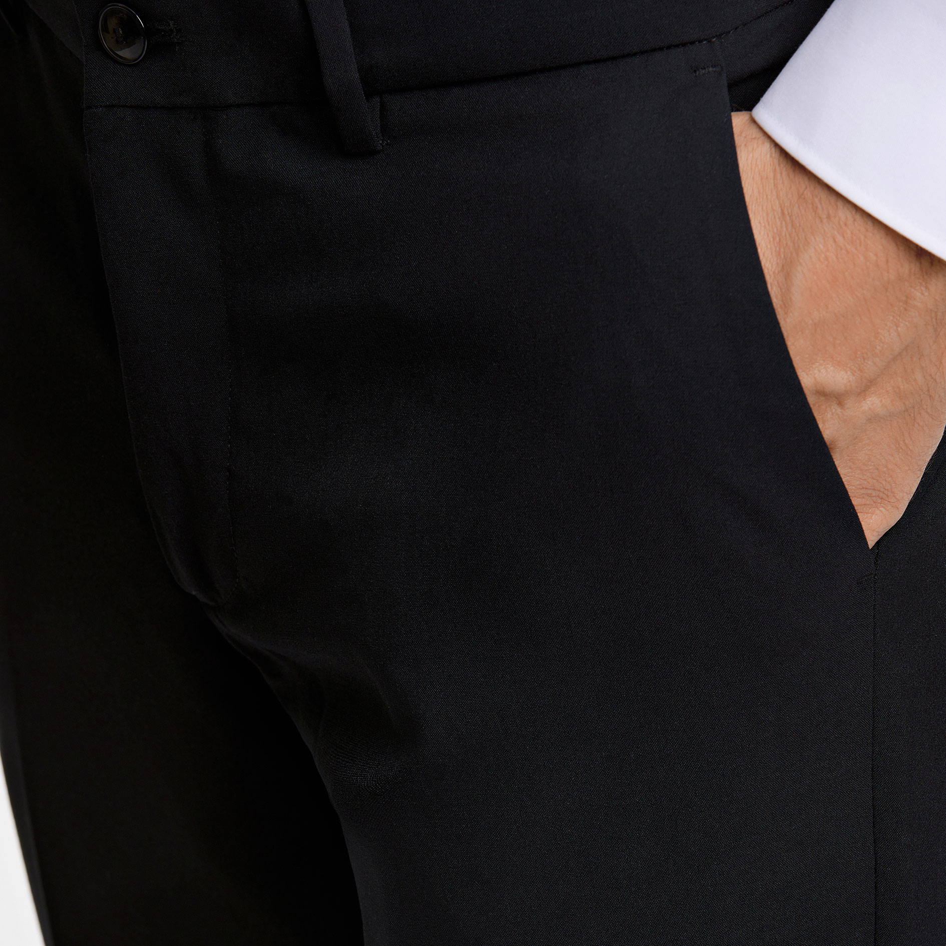 Lindbergh Superflex slim fit trousers, Black, large image number 2