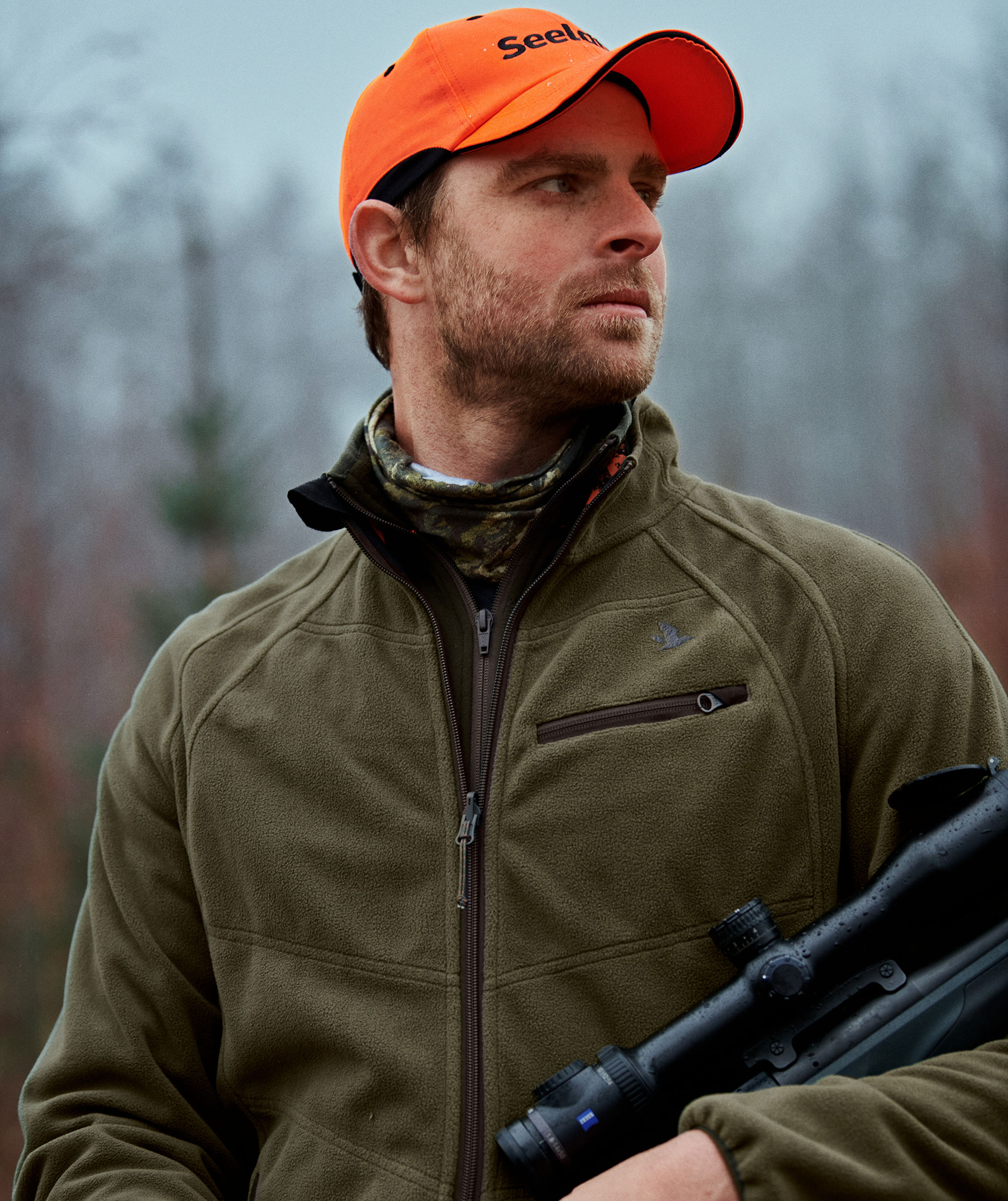 Seeland Vantage reversible fleece jacket, Pine green/InVis Orange blaze, large image number 5