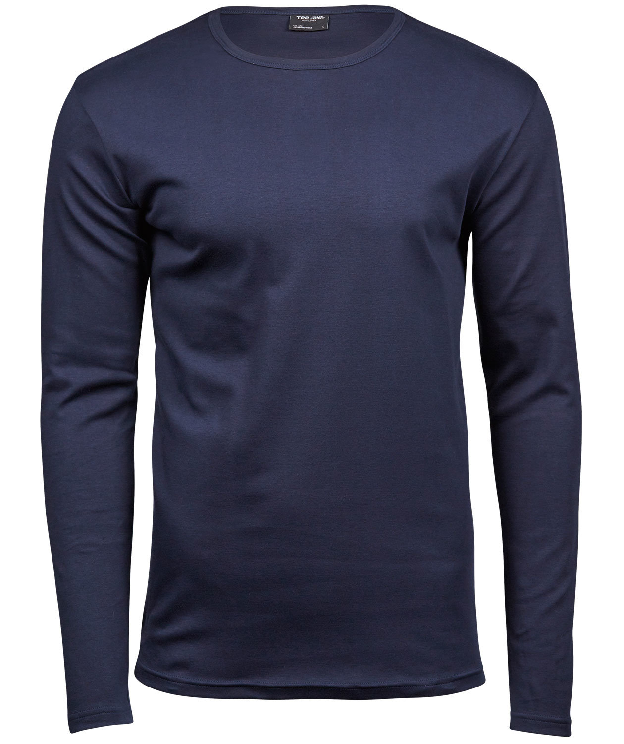 Tee Jays Interlock langermet T-skjorte, Navy