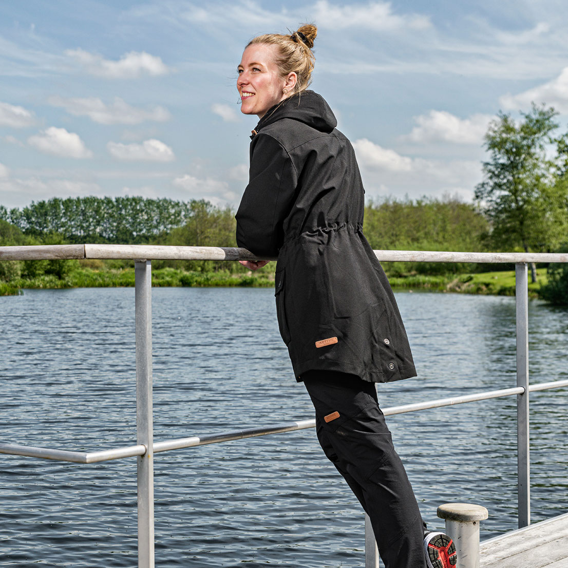 Kramp Active women's shell jacket, Charcoal, large image number 2