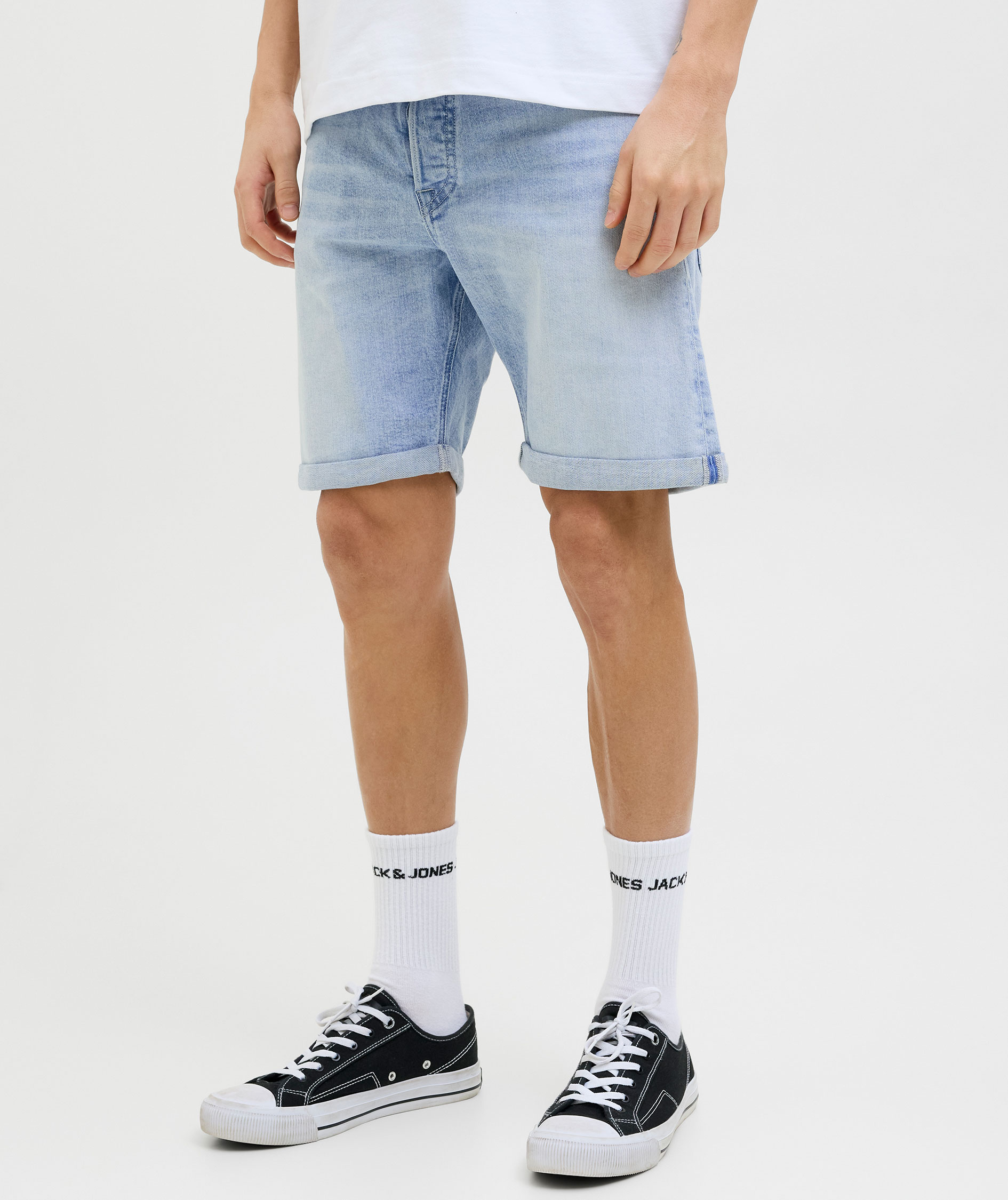 Jack & Jones JJIRICK JJORIGINAL AM360 shorts, Light Blue Denim, large image number 4