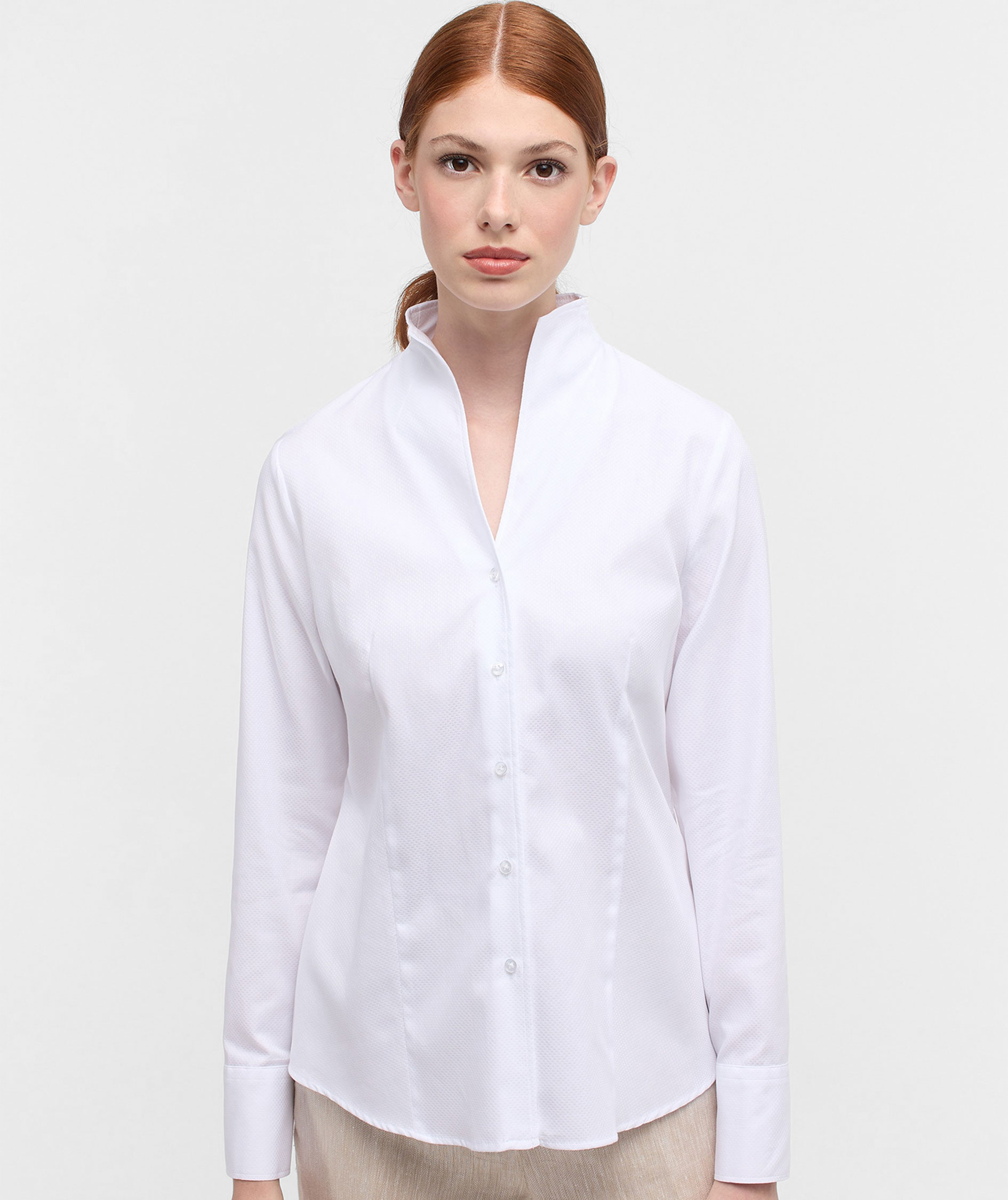 Eterna Regular fit dameskjorte, White 