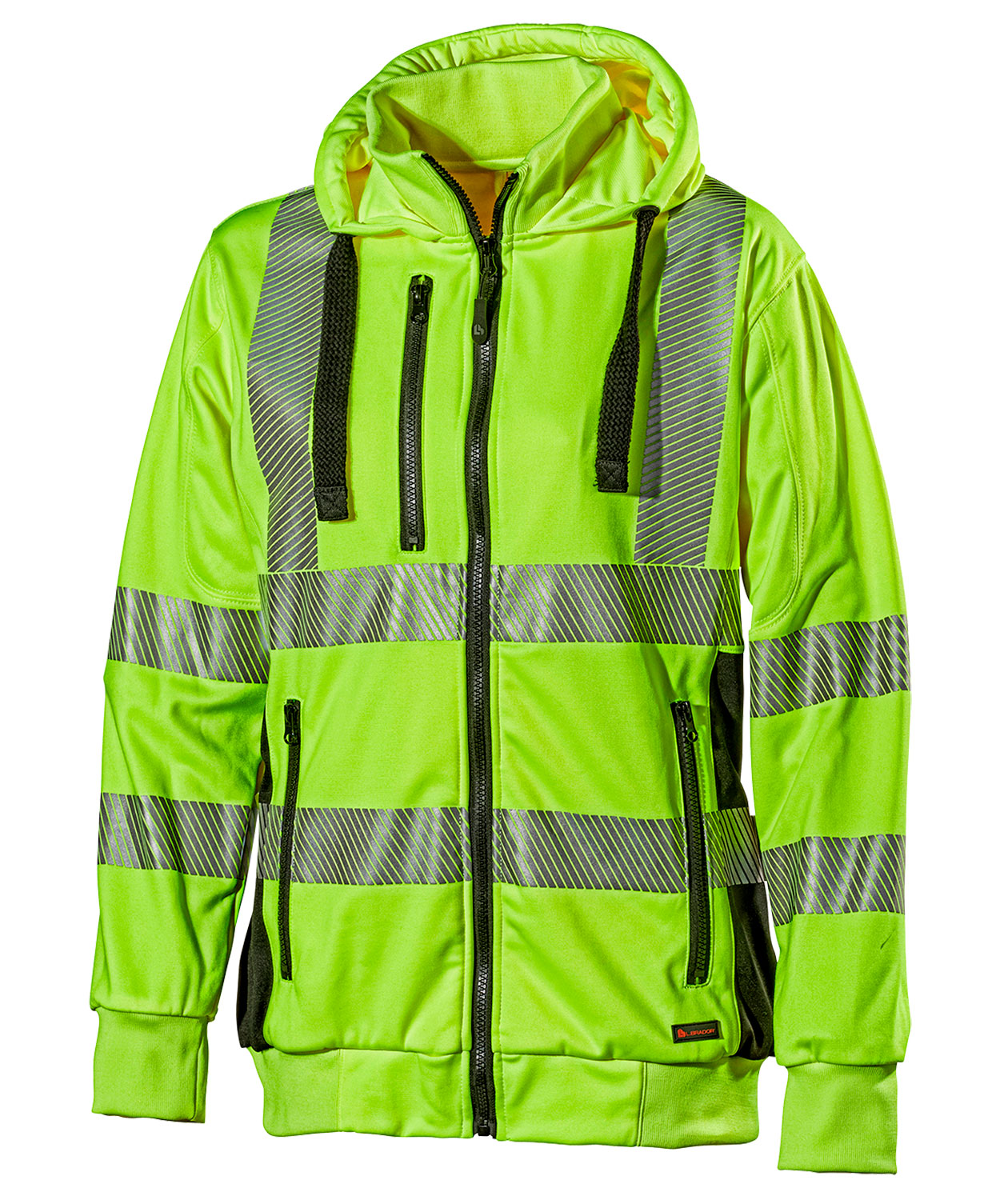 L.Brador hoodie dam 419P-W, Varsel Gul