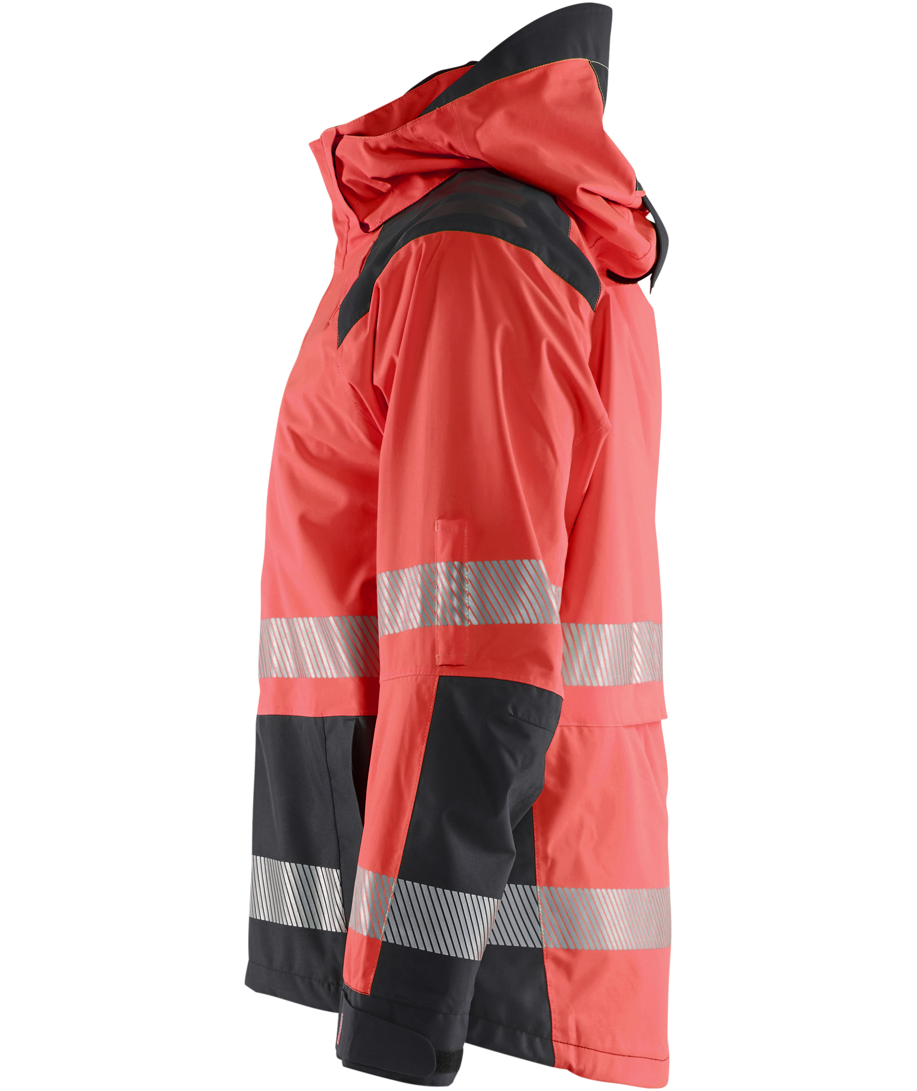 Bl&aring;kl&auml;der shell jacket, Hi-Vis red/black, large image number 3