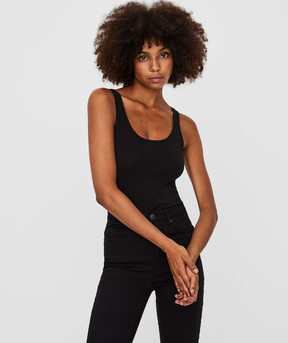 Vero Moda VMMAXI MY SOFT l&aring;ng linne dam