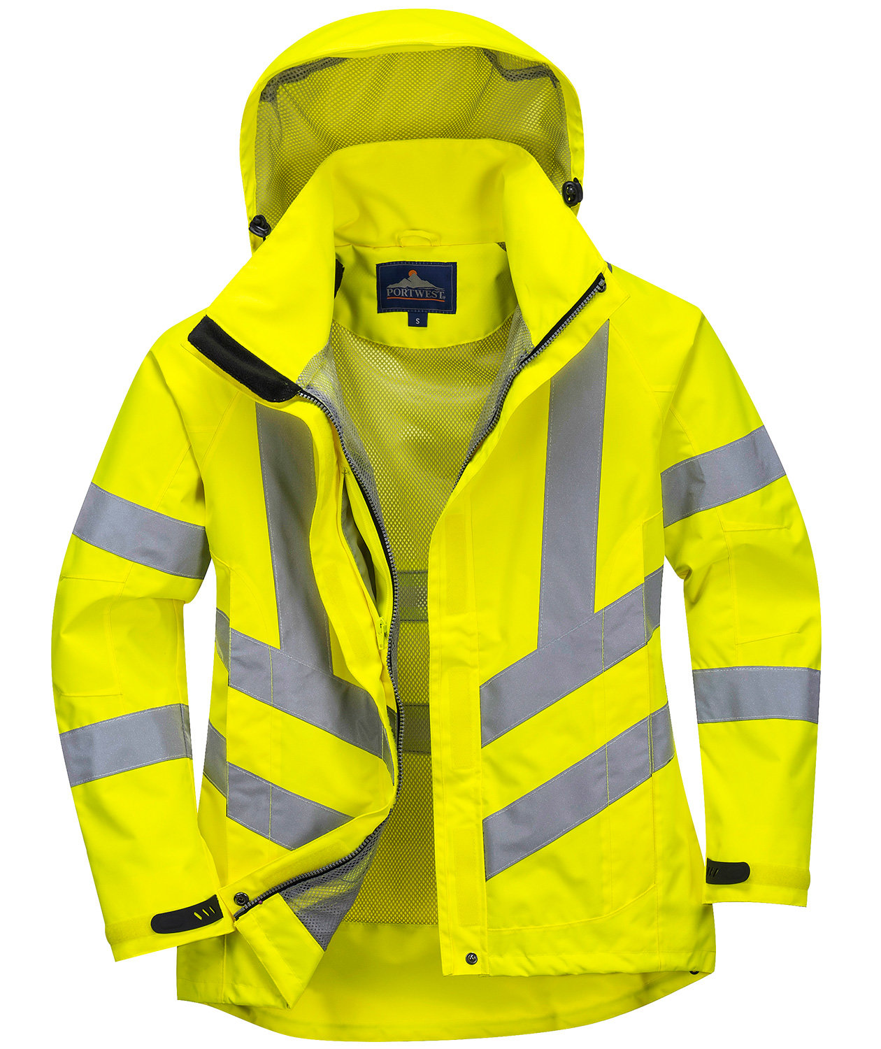 Portwest Damen Arbeitsjacke, Hi-Vis Gelb, large image number 2
