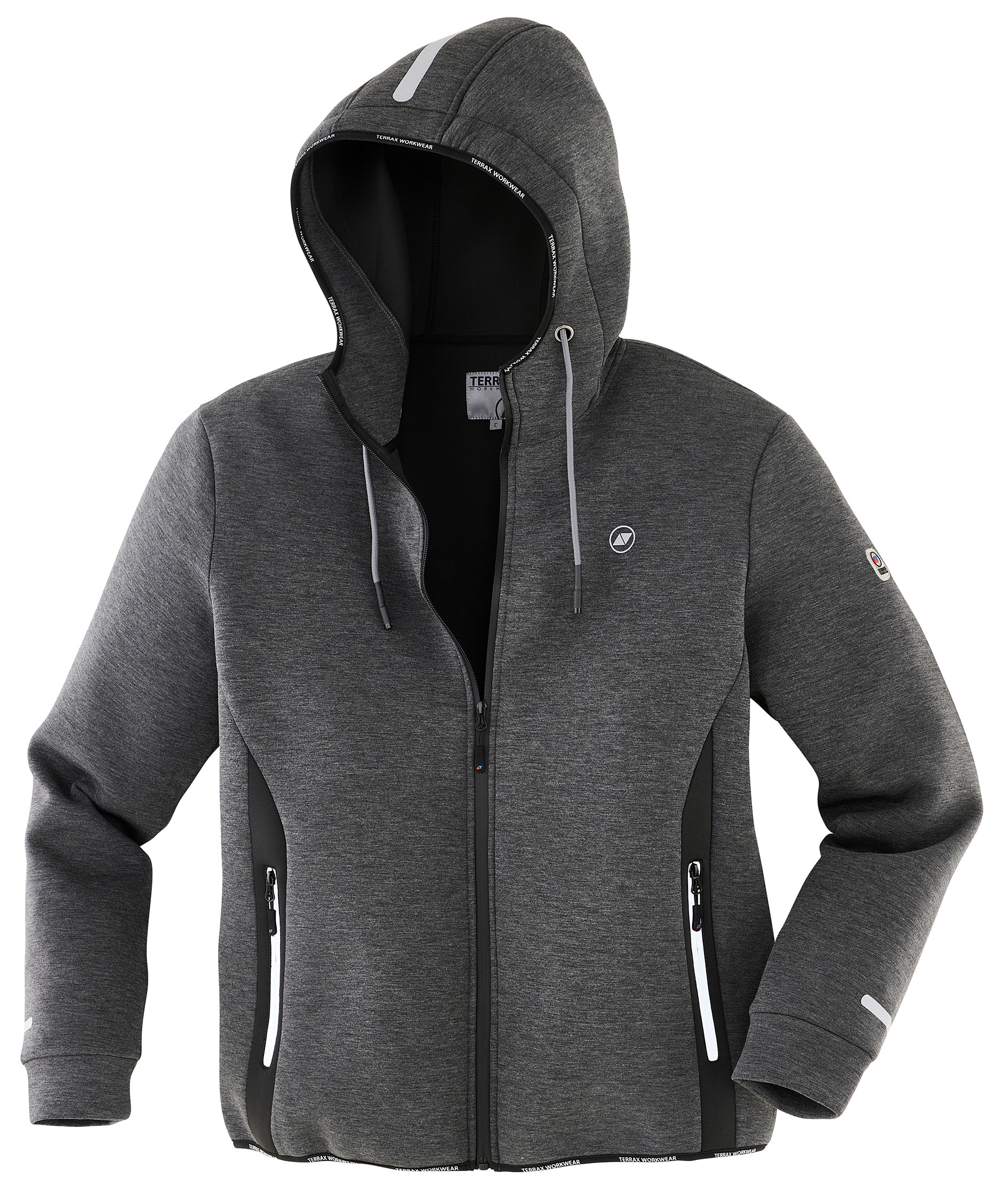 Terrax Scuba hoodie med dragkedja