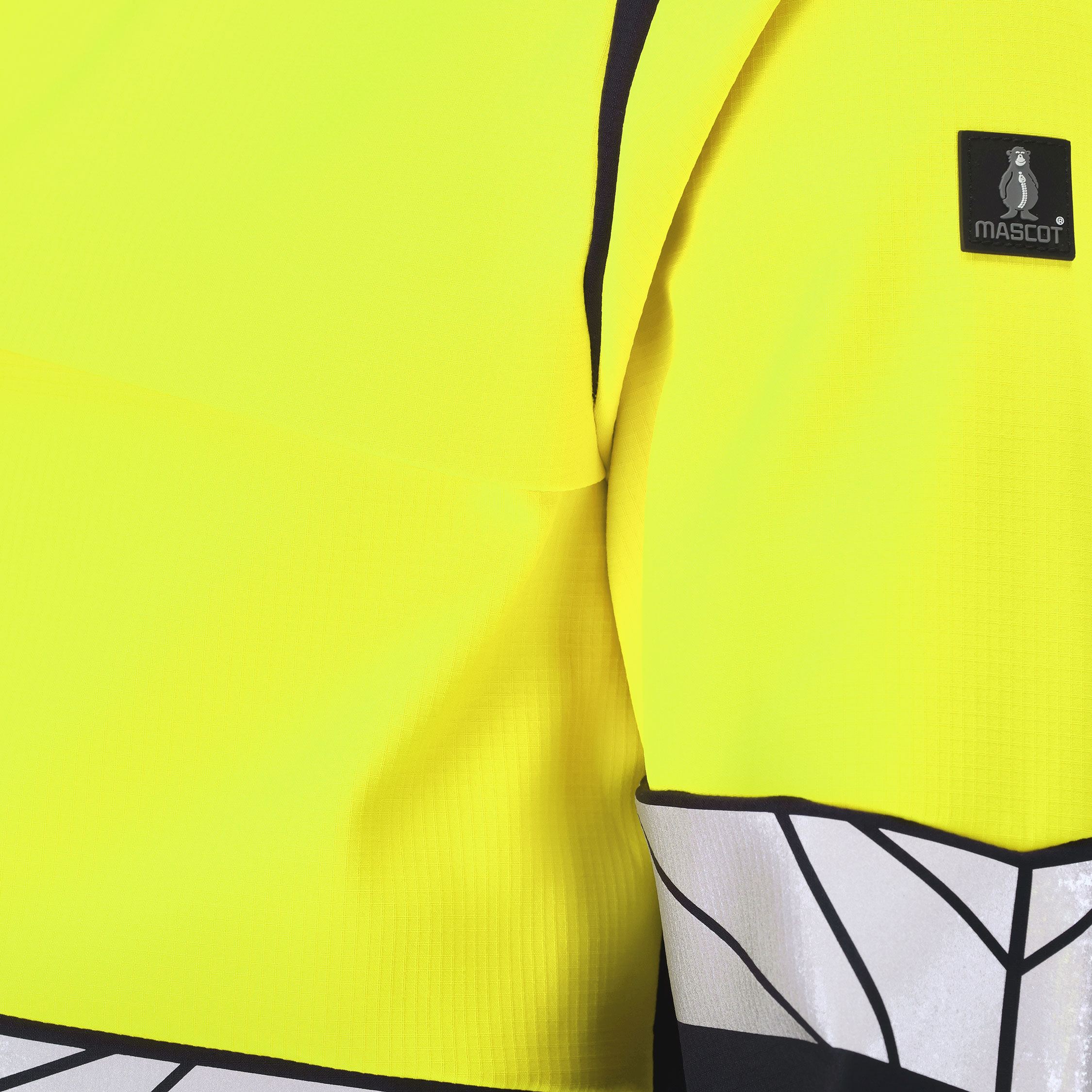Mascot Accelerate Safe softshelljakke, M&oslash;rk Marine/Hi-Vis Gul, large image number 6