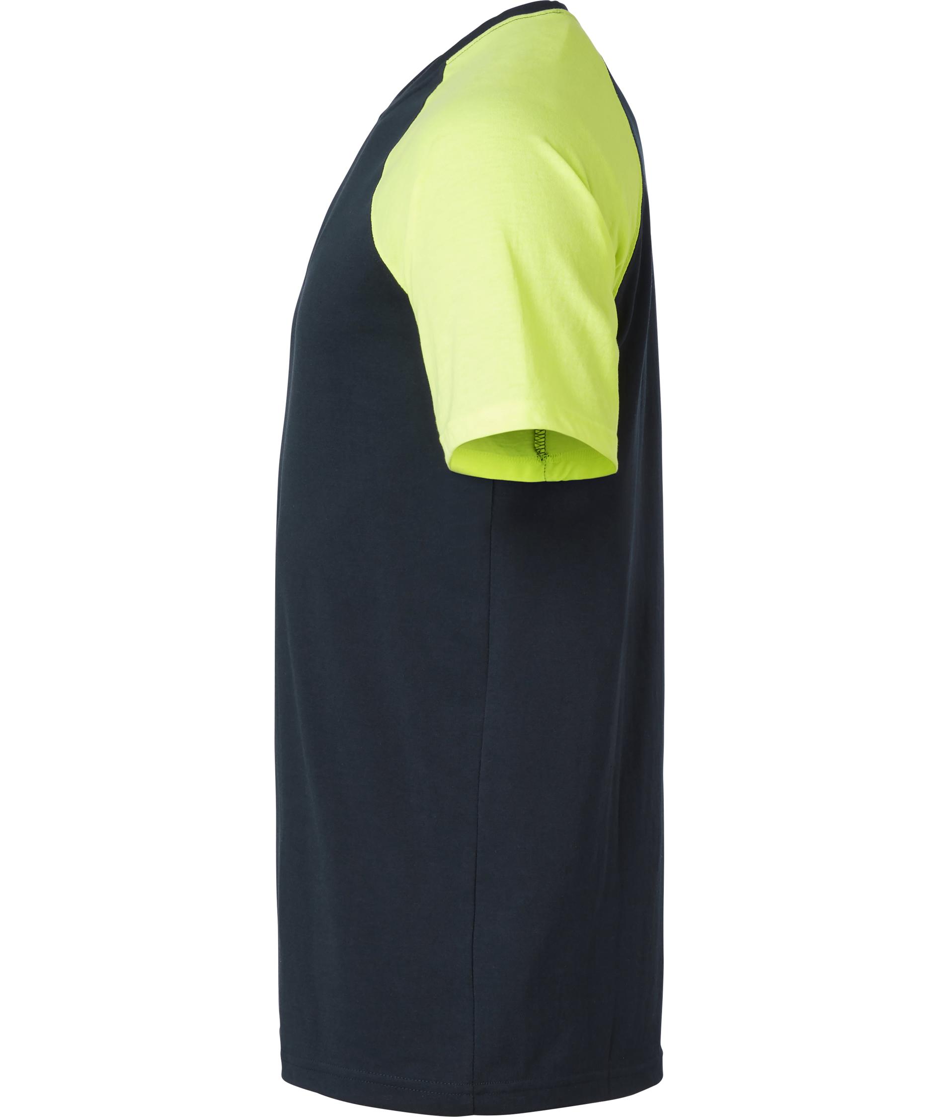 Top Swede T-Shirt 225, Navy/Hi-Vis Gelb, large image number 3