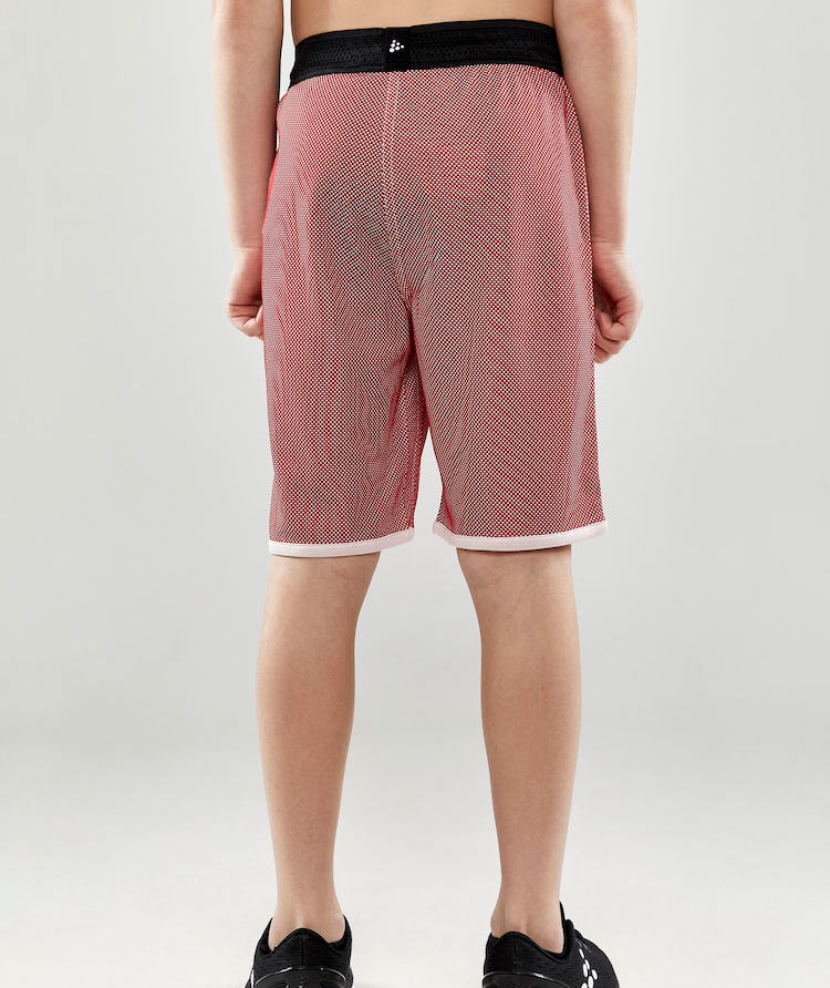 Craft Progress vendbare shorts til b&oslash;rn, Bright red/white, large image number 2