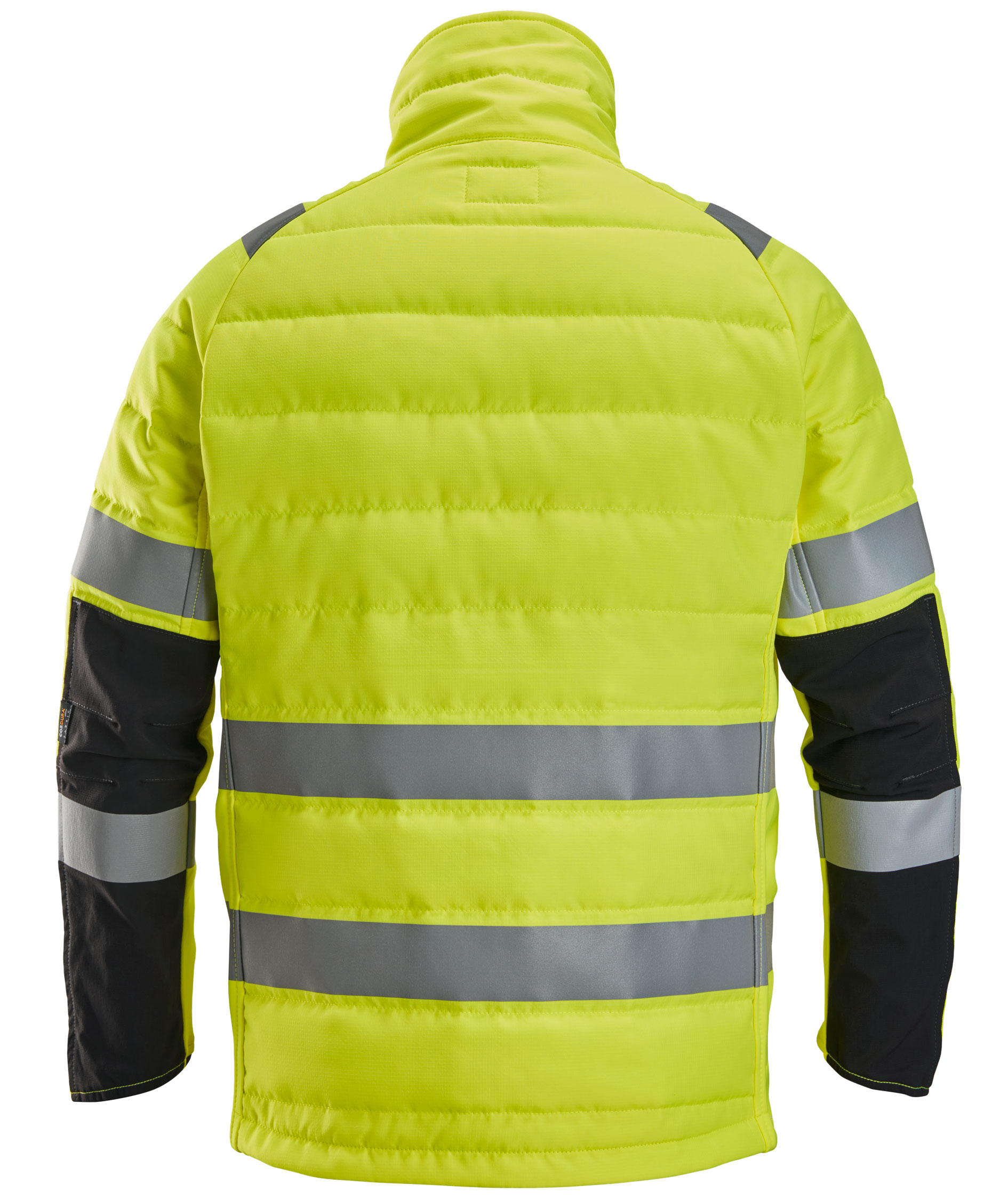 Snickers vattert jakke 8134, Hi-vis Gul/Svart, large image number 2