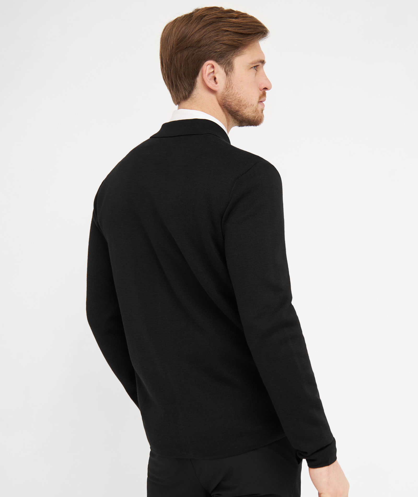 Clipper Manchester cardigan med knapper, Sort, large image number 2