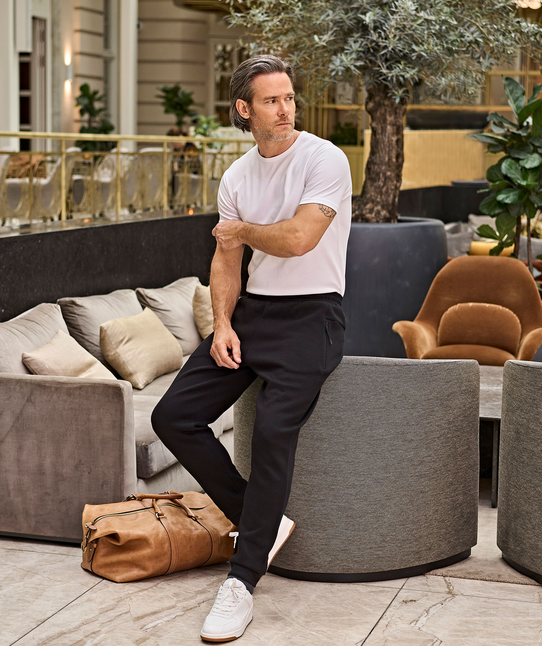 Tee Jays Jogging byxa, Black, large image number 1