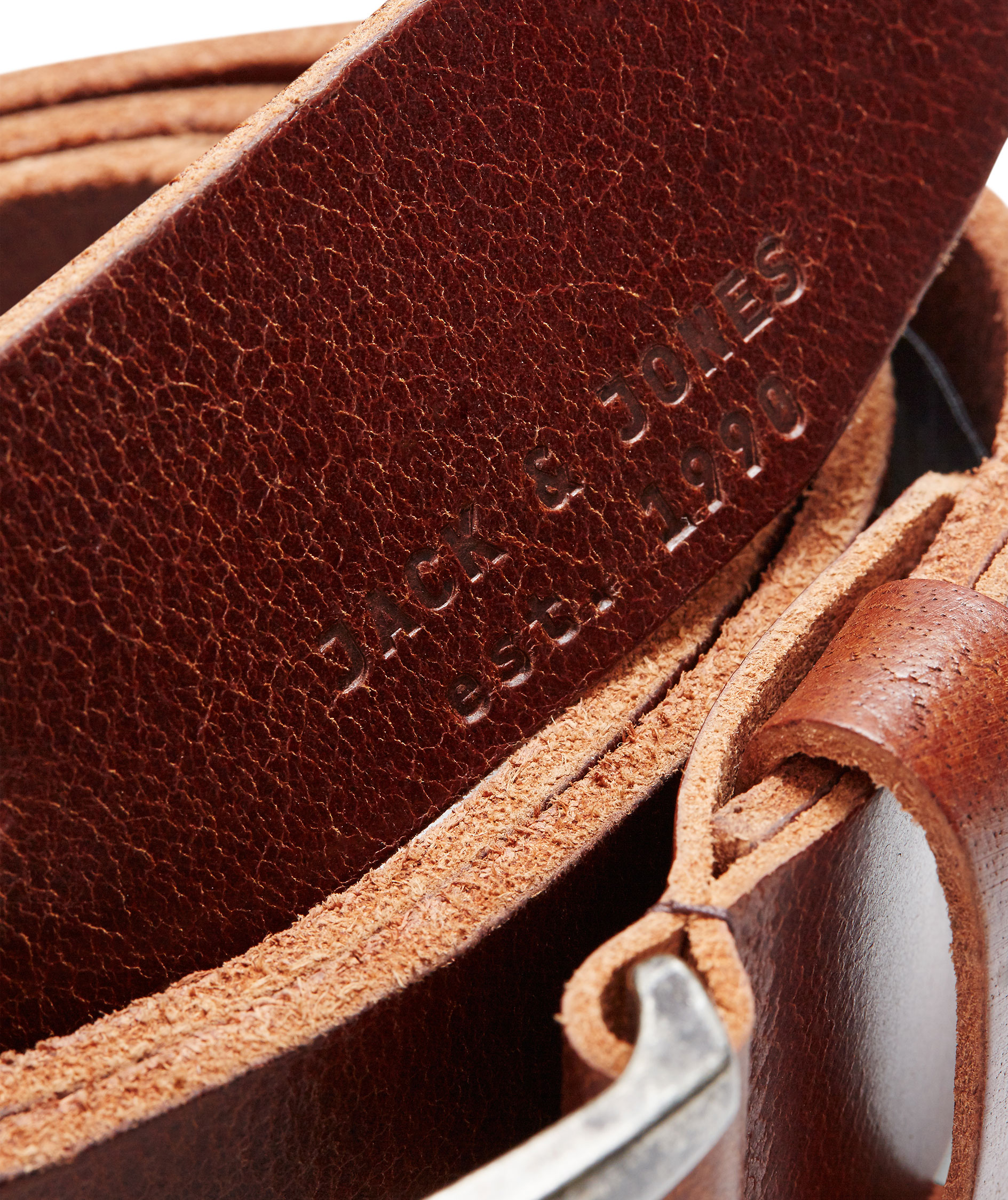 Jack & Jones JACPAUL l&aelig;rbelte, Black coffee, large image number 2