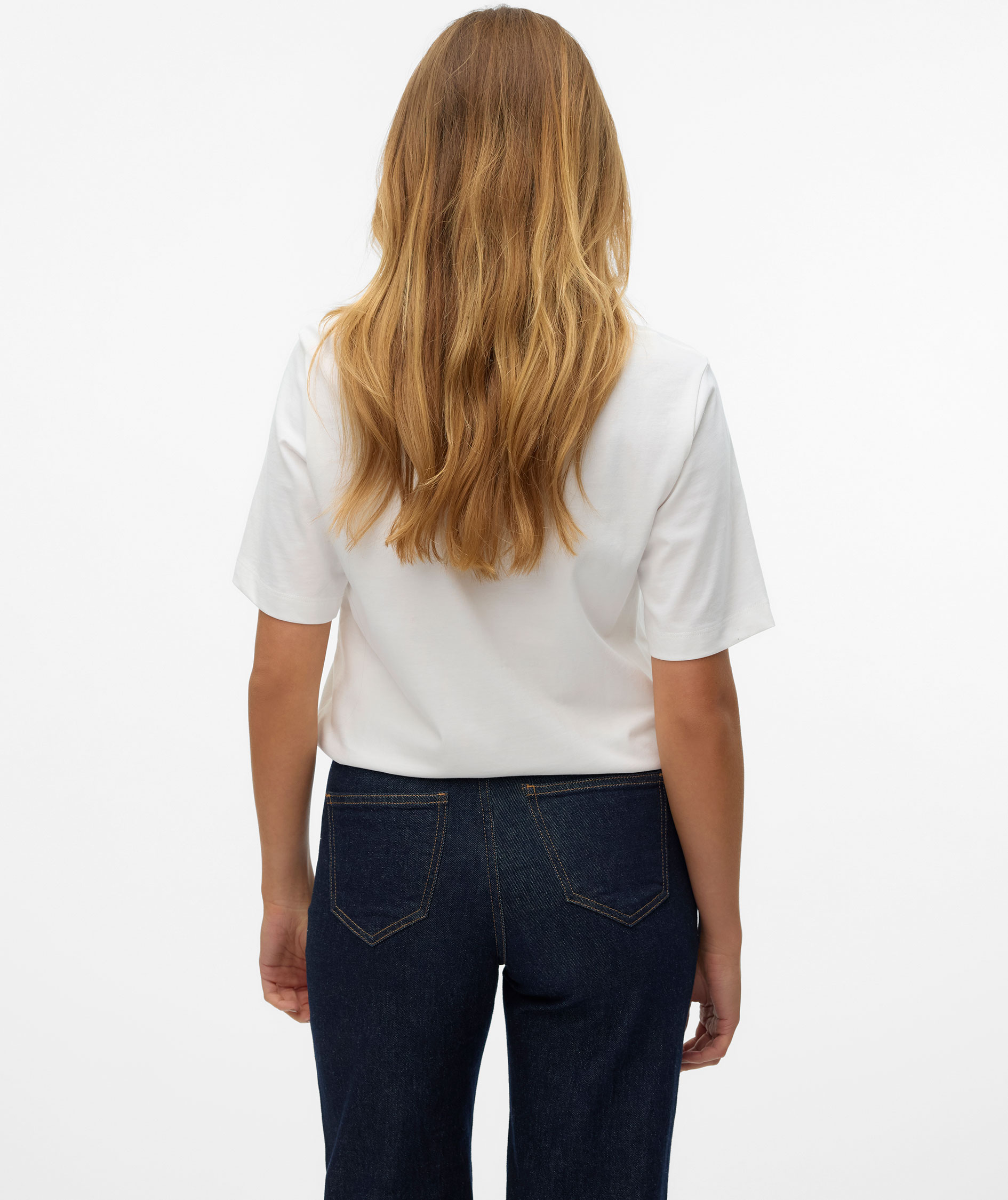 Vero Moda VMDEMI dame T-skjorte, Snow White, large image number 2