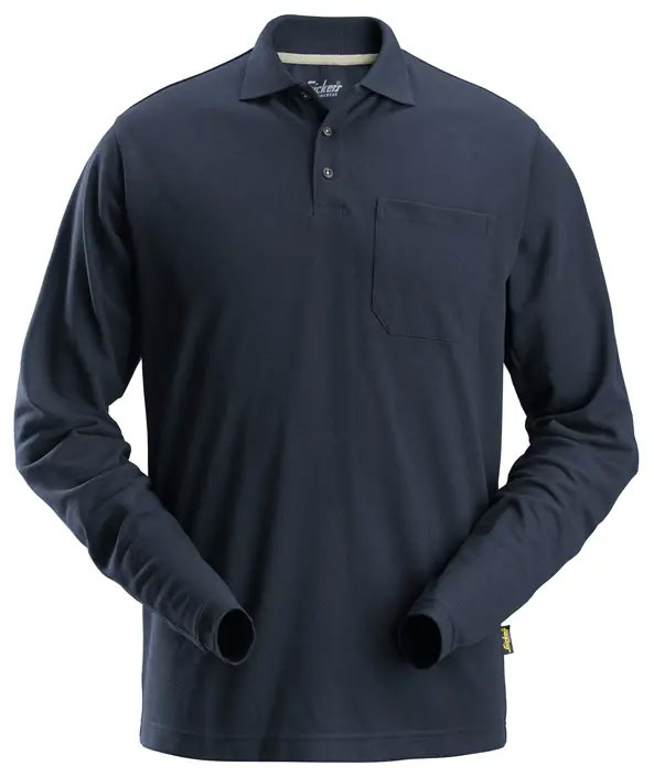 Snickers lang&aelig;rmet polo T-shirt 2608, Navy