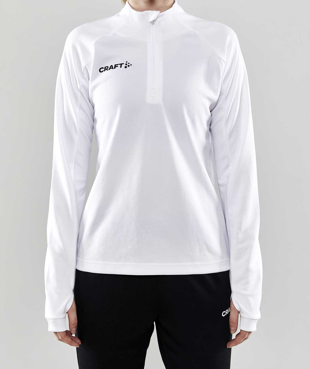 Craft Evolve Halfzip sweatshirt dam, Vit