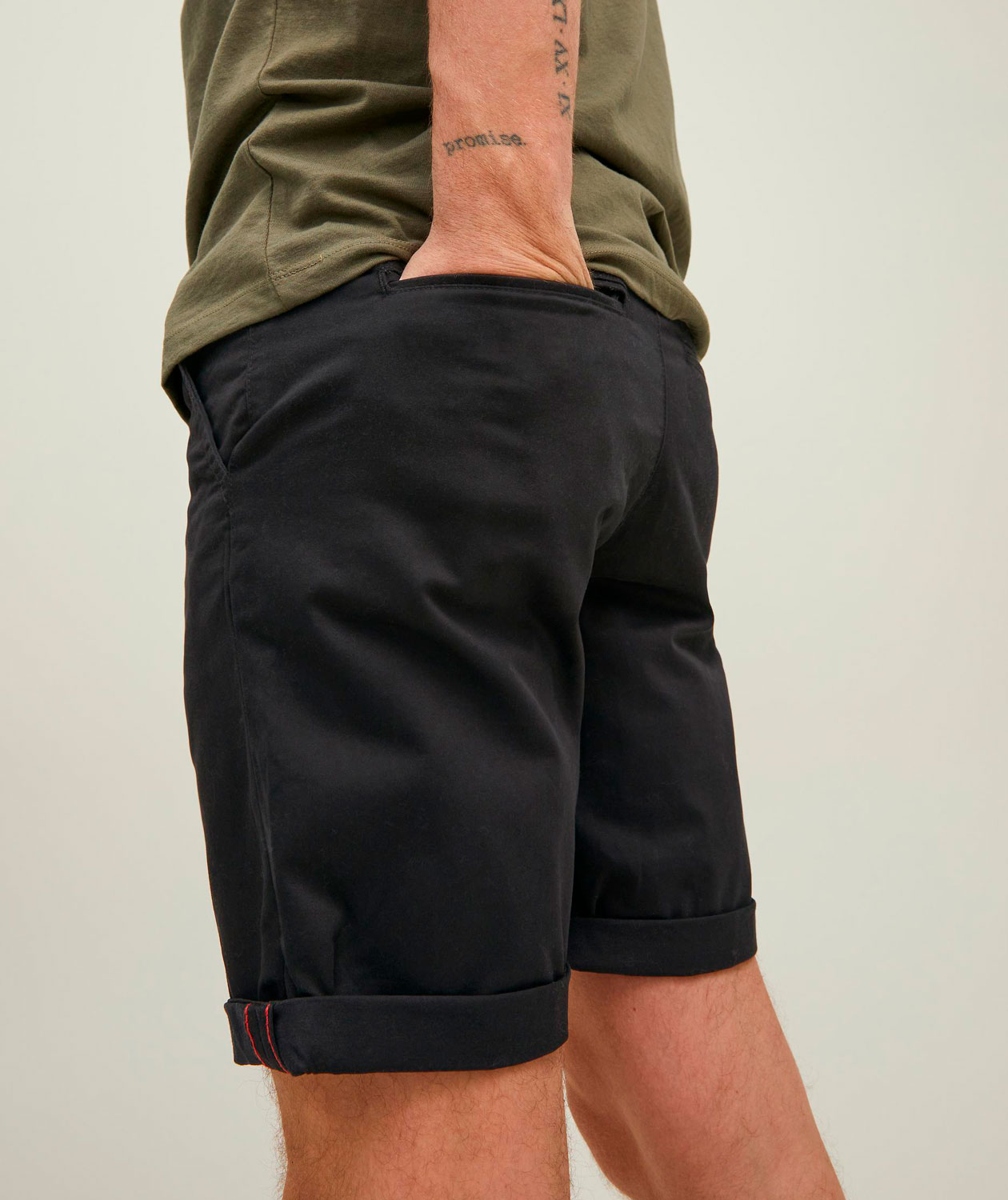 Jack & Jones JPSTBOWIE Chino shorts, Black, large image number 5