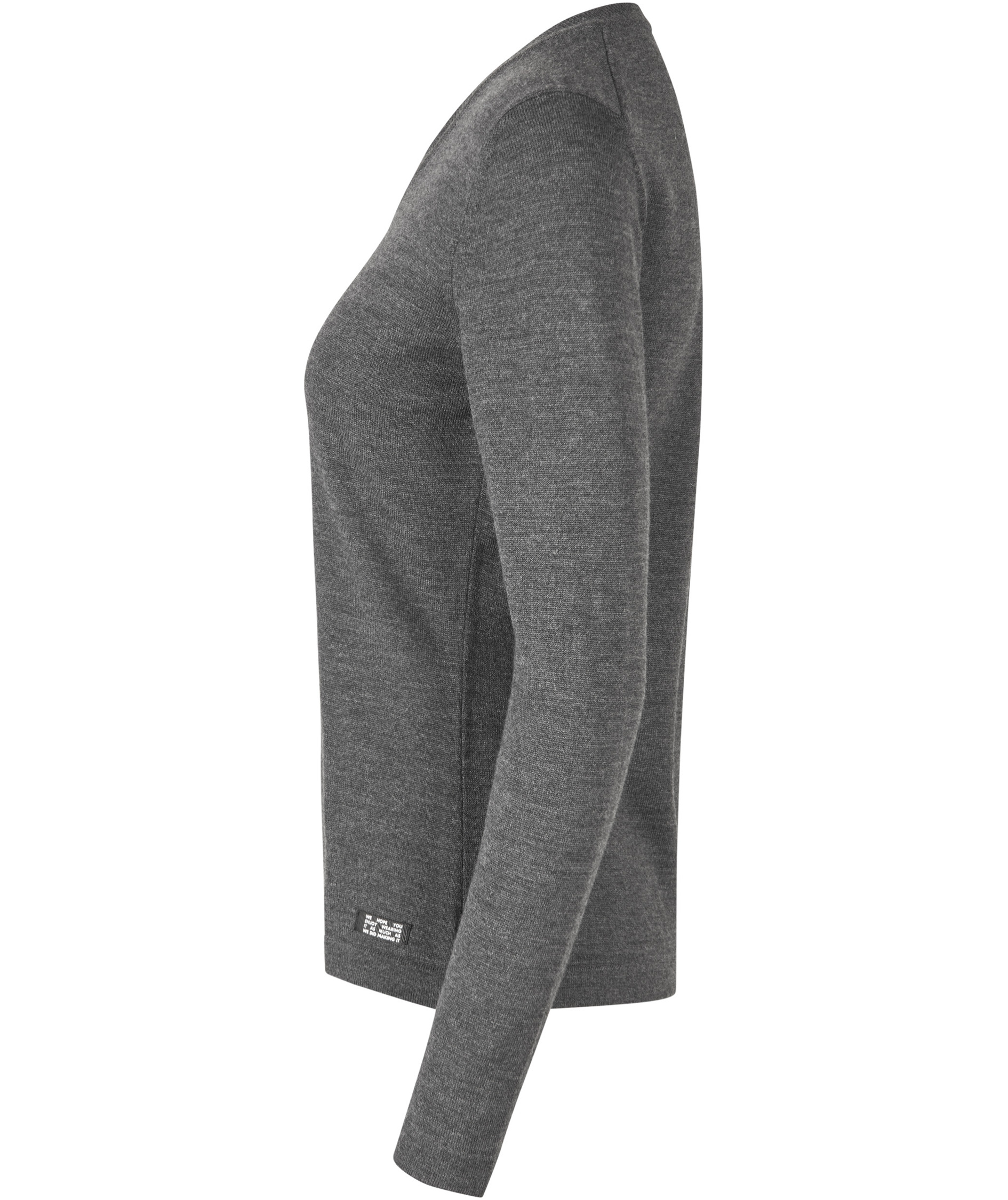 Seven Seas women's knitted pullover with wool, Dark Grey Melange, large image number 2