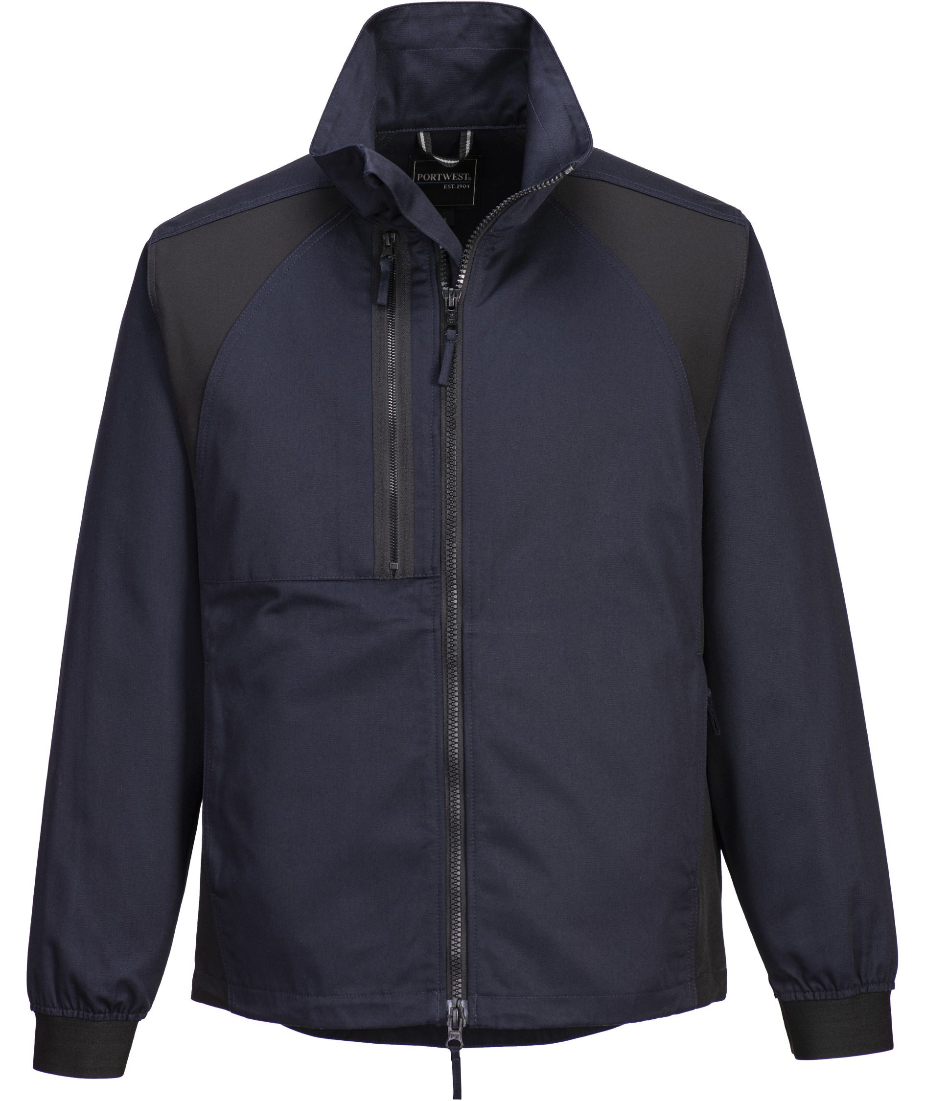 Portwest WX2 Eco arbetsjacka, M&ouml;rk navy/Svart, large image number 0