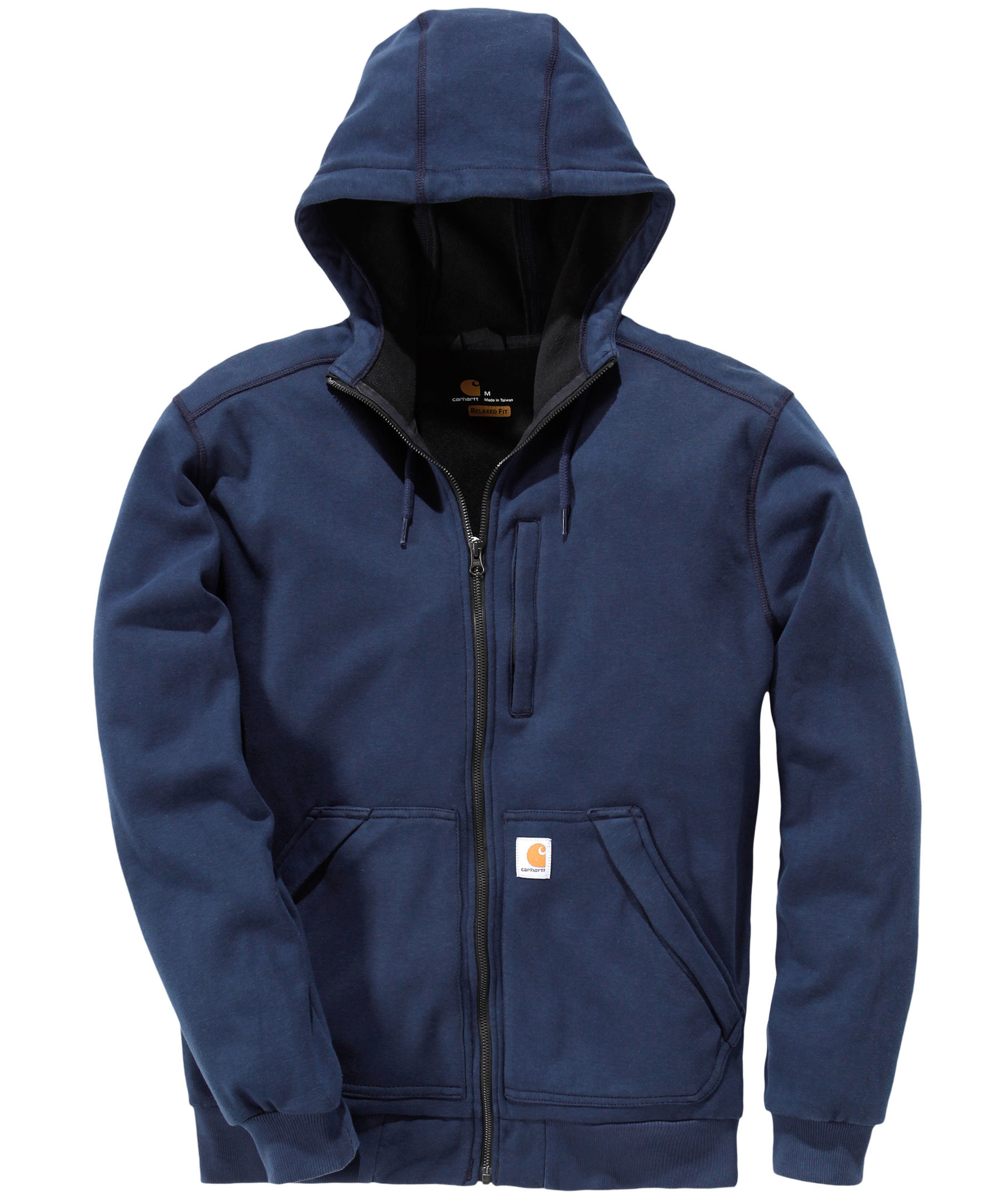 Carhartt Wind fighter hoodie med dragkedja, Marinbl&aring;