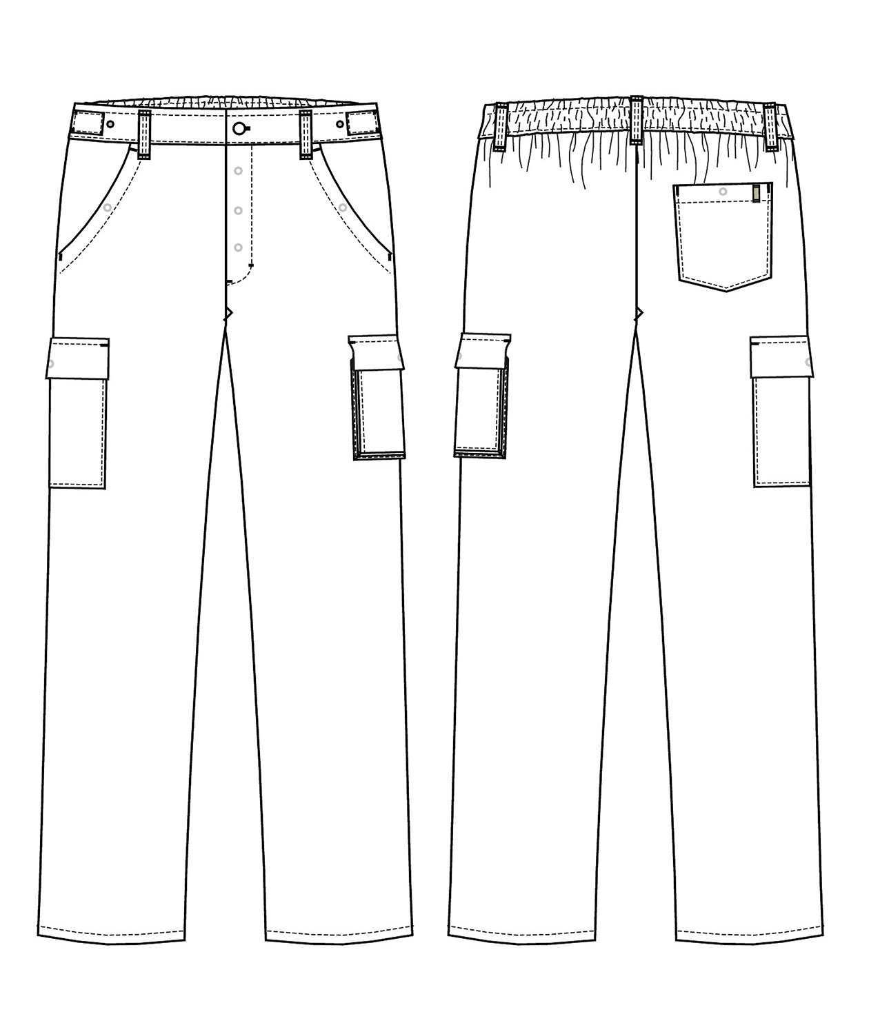 Kentaur bukse HACCP-godkjent benlengde 80 cm, Hvit, large image number 4