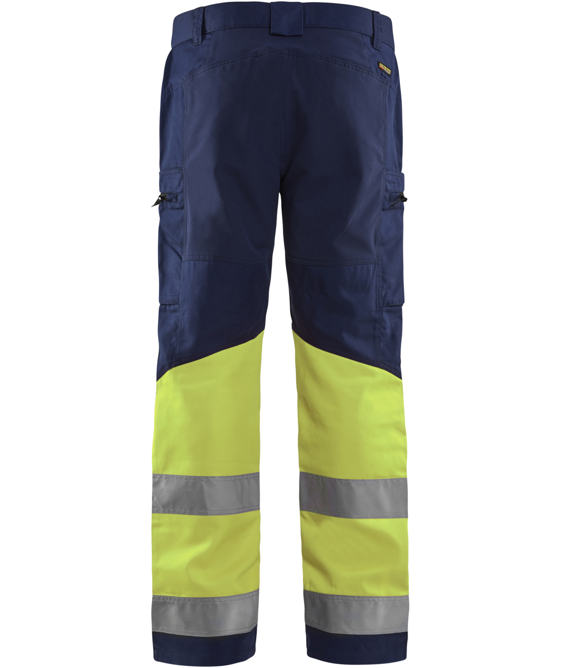 Bl&aring;kl&auml;der arbetsbyxa, Mellangr&aring;/Hi-Vis Orange, large image number 2