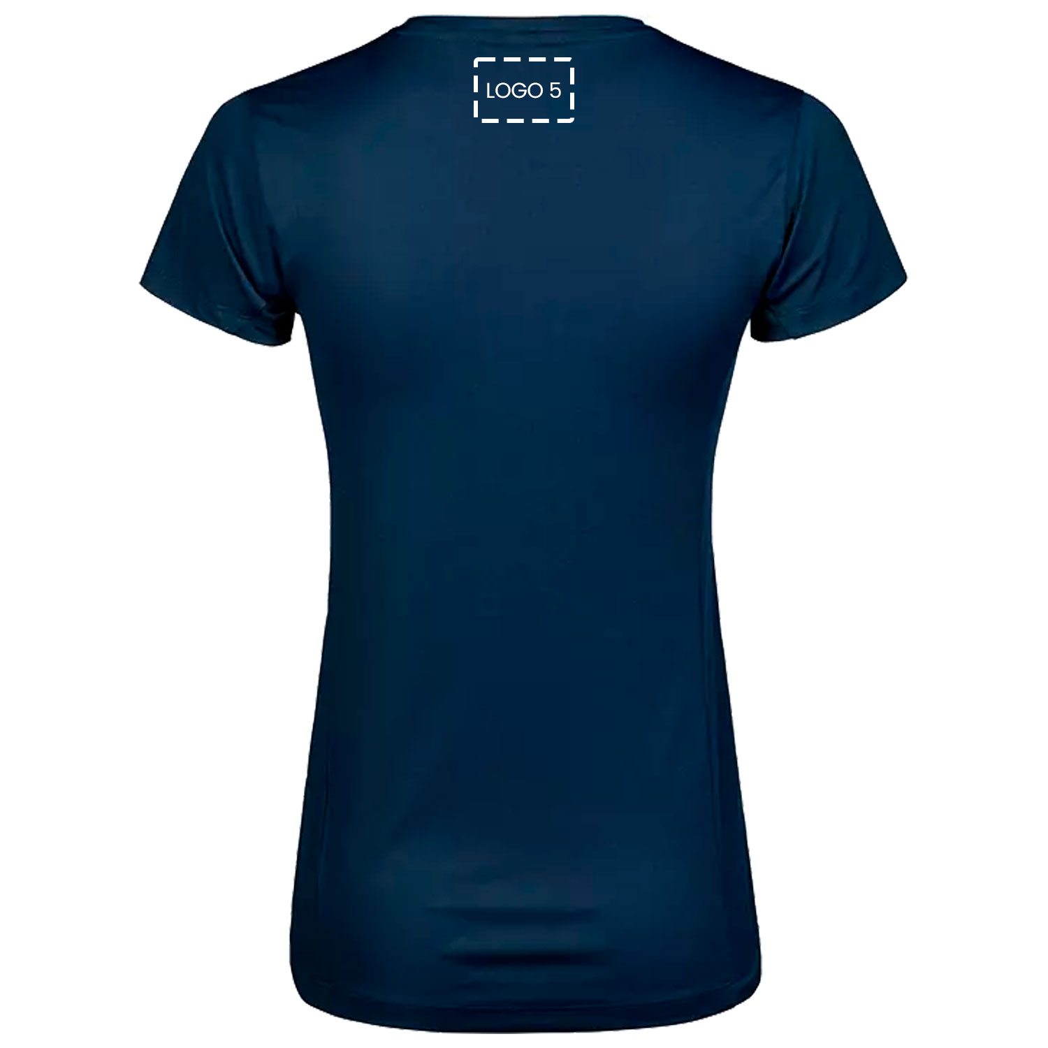 Tee Jays luxury dame T-shirt med logotryk, , large image number 2