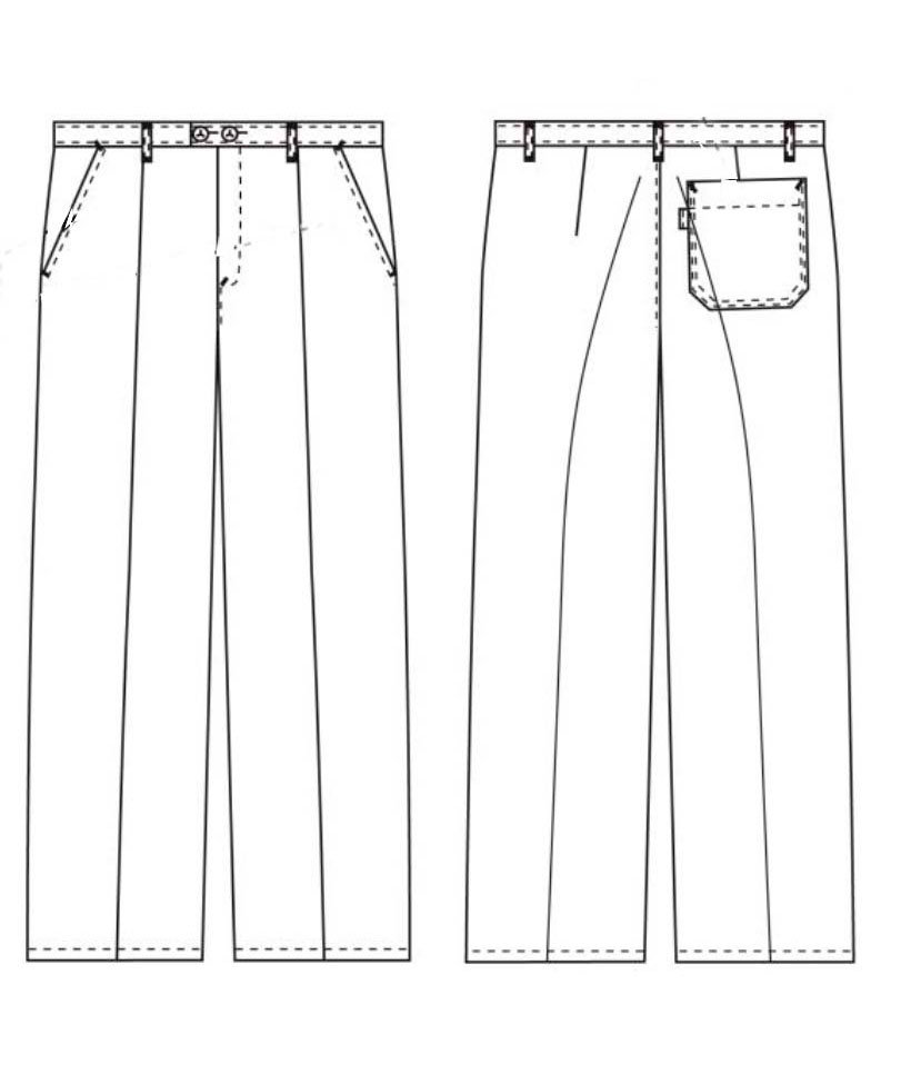 Nybo Workwear HACCP bukser, Hvid, large image number 1