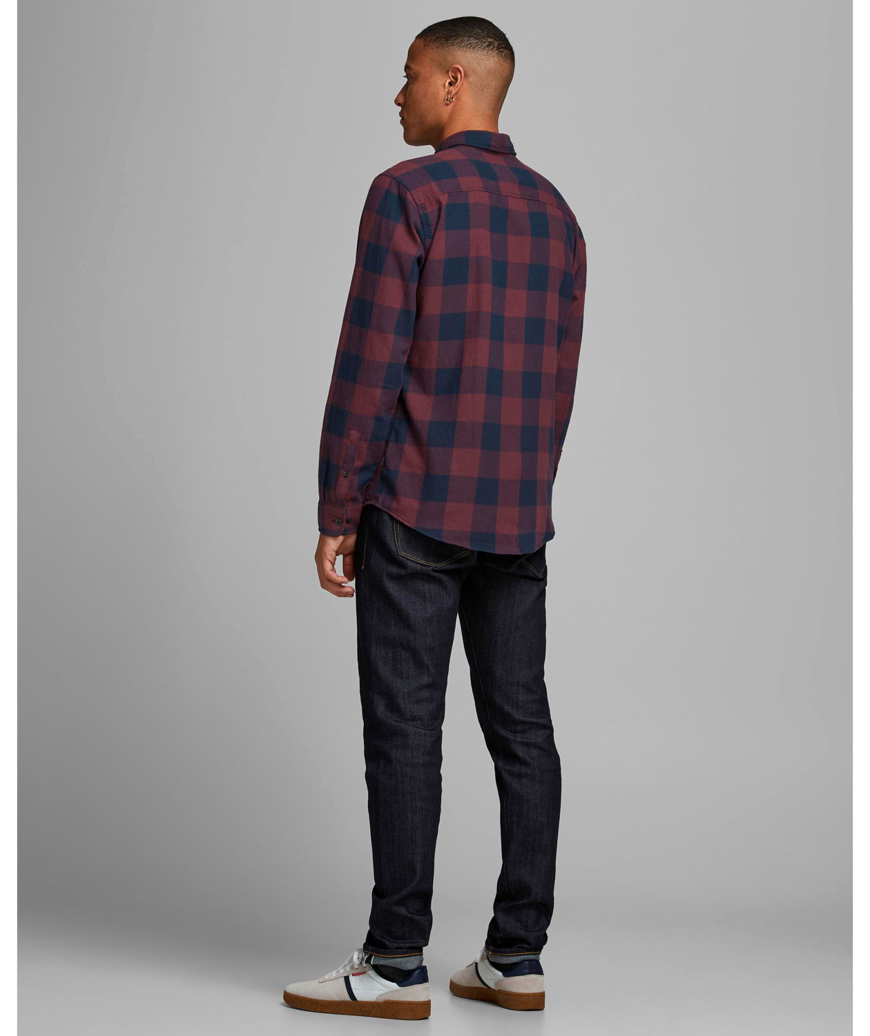 Jack & Jones JJEGINGHAM Slim fit lumberjack shirt, Port Royale, large image number 2